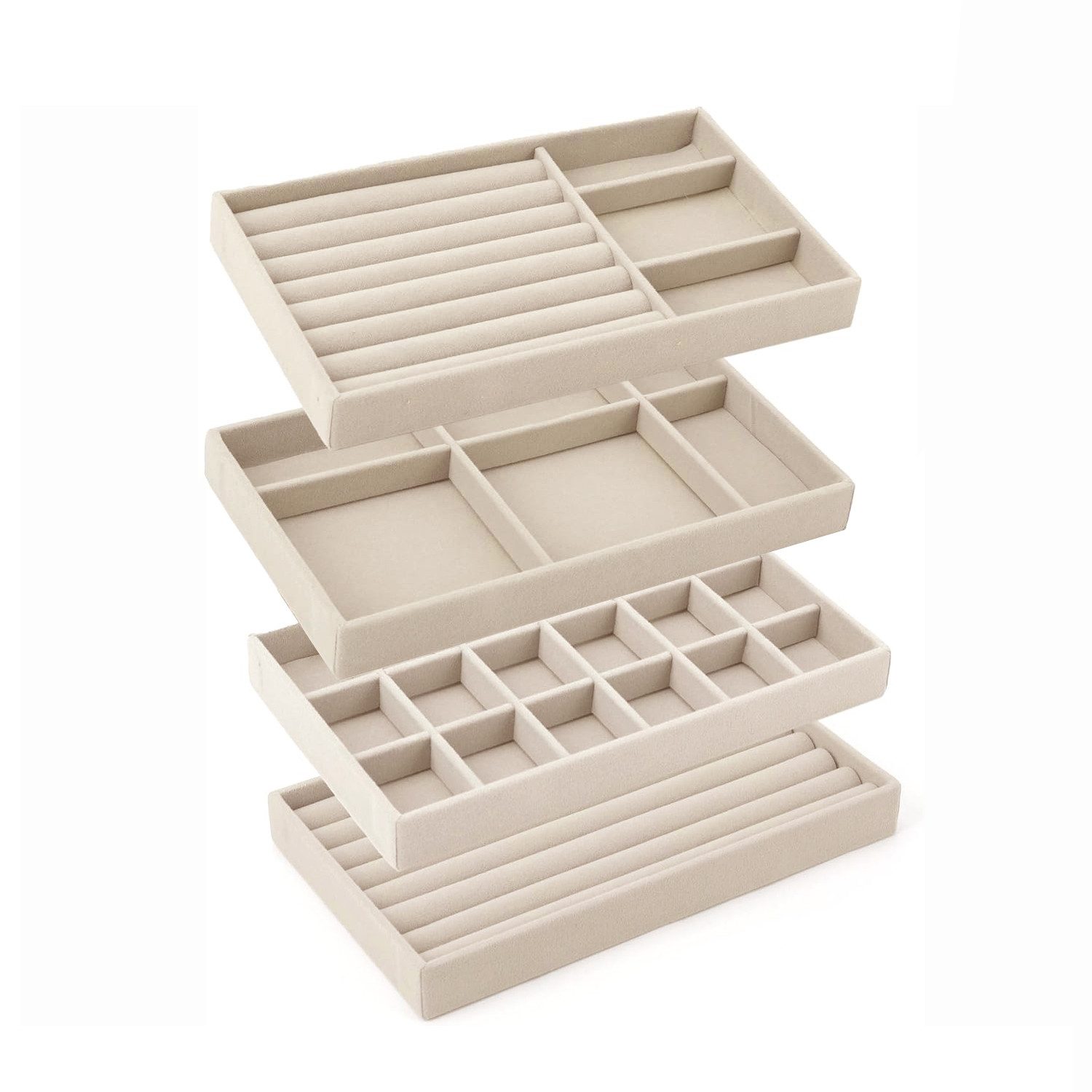 Coonoor Aufbewahrungsbox Schmucktablett, Schmuckorganisierer, Schmuckaufbew günstig online kaufen