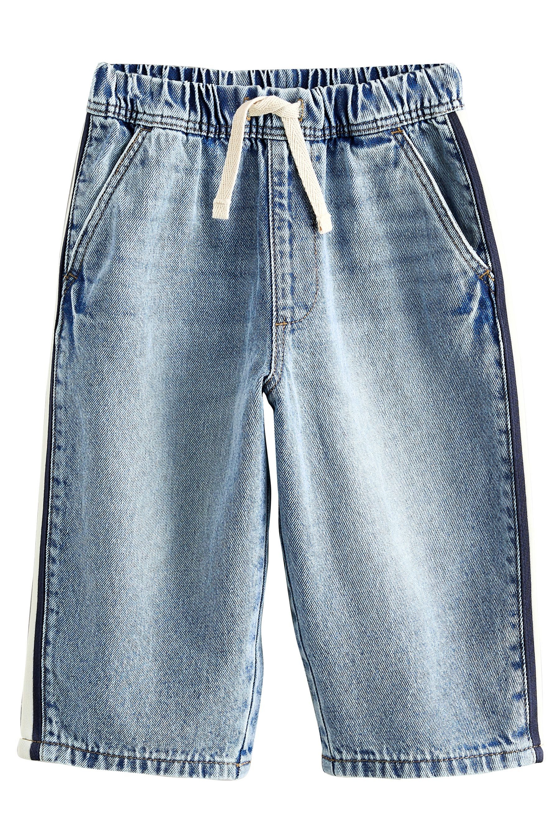 Next Schlupfjeans Bestickte Denim-Jeans aus 100 % Baumwolle (1-tlg)