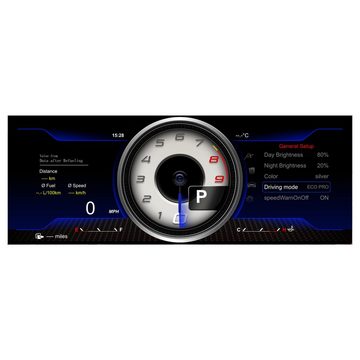 TAFFIO Tachometer Für BMW 3er - Reihe E90 E91 E92 E93 Digital Tacho Kombiinstrument LED