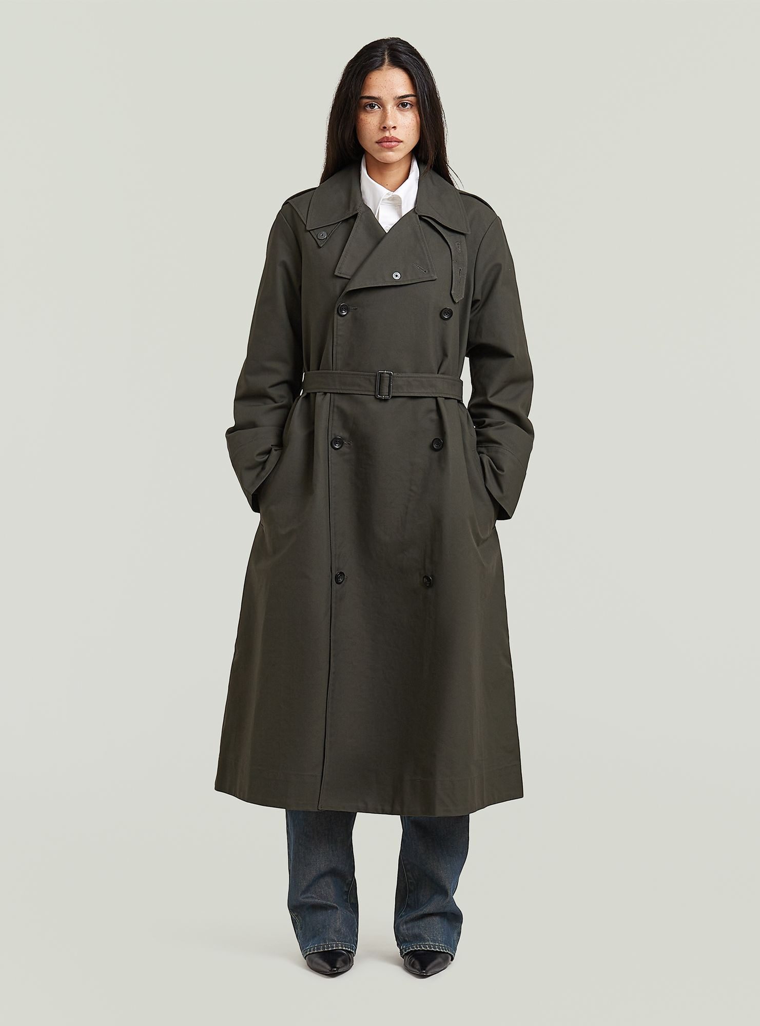 G-STAR Outdoorjacke Langer Trenchcoat