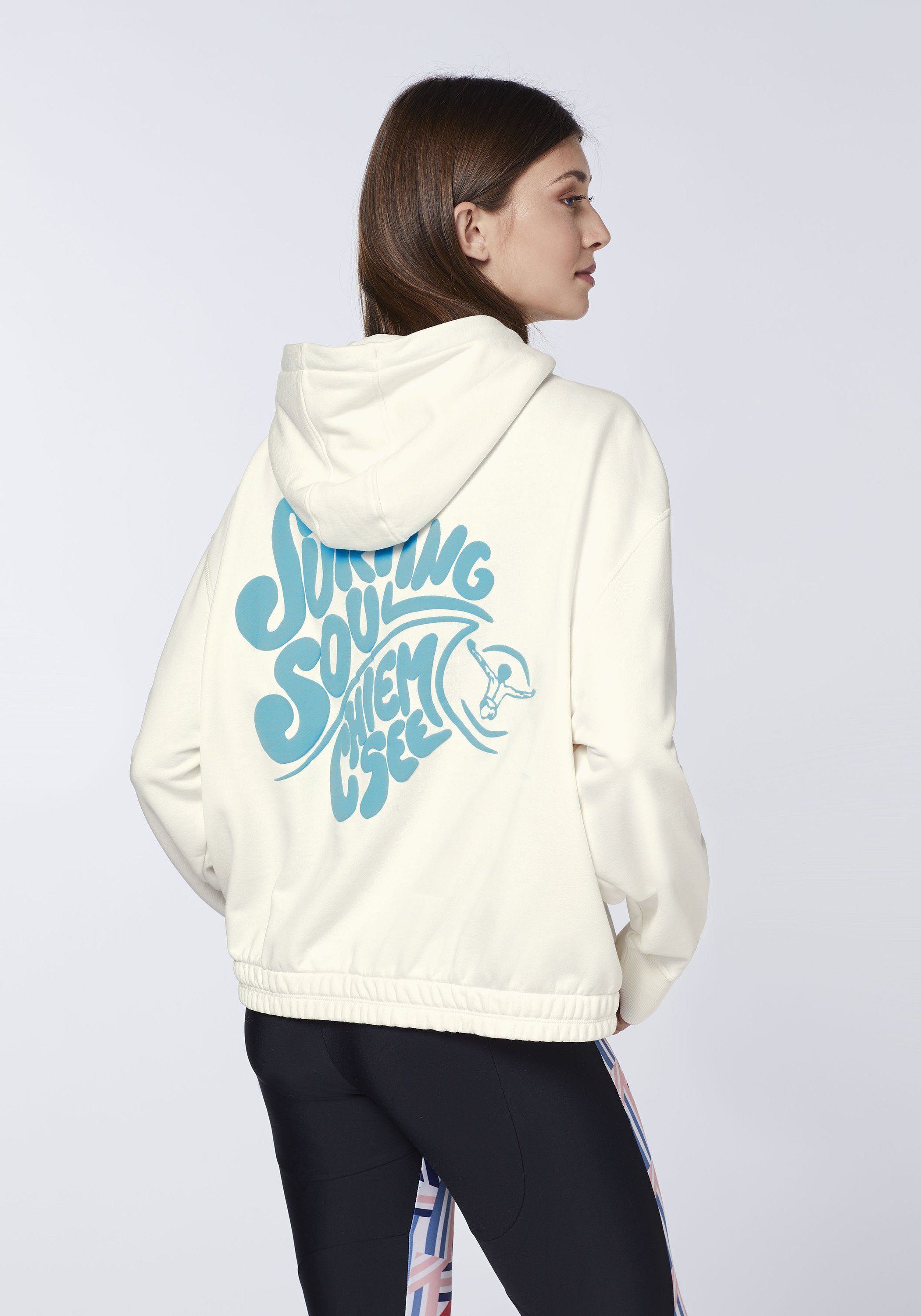 Chiemsee mit Kapuzensweatjacke White 1 11-4202 Print Star Zipper Hoodie und