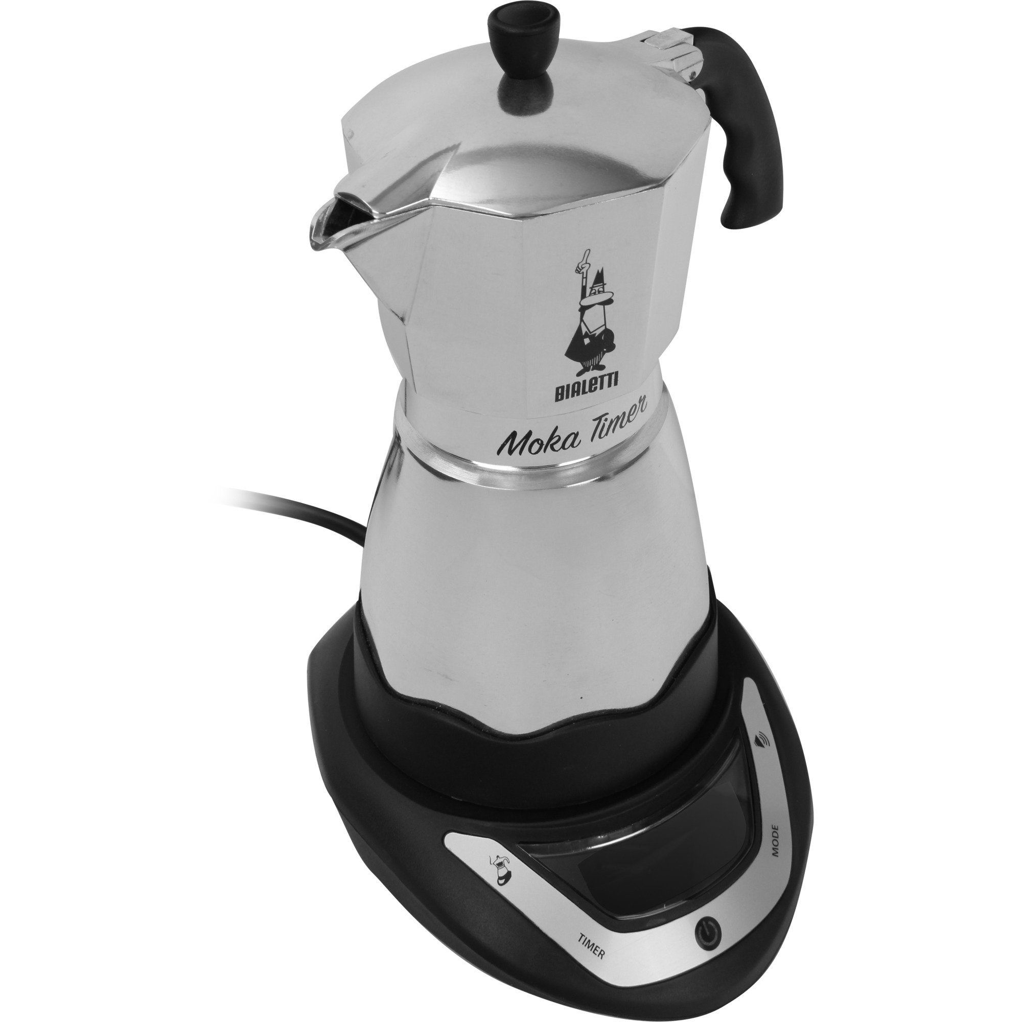 Bialetti Timer, Espressomaschine, (6 Kaffeebereiter Tassen) Moka BIALETTI