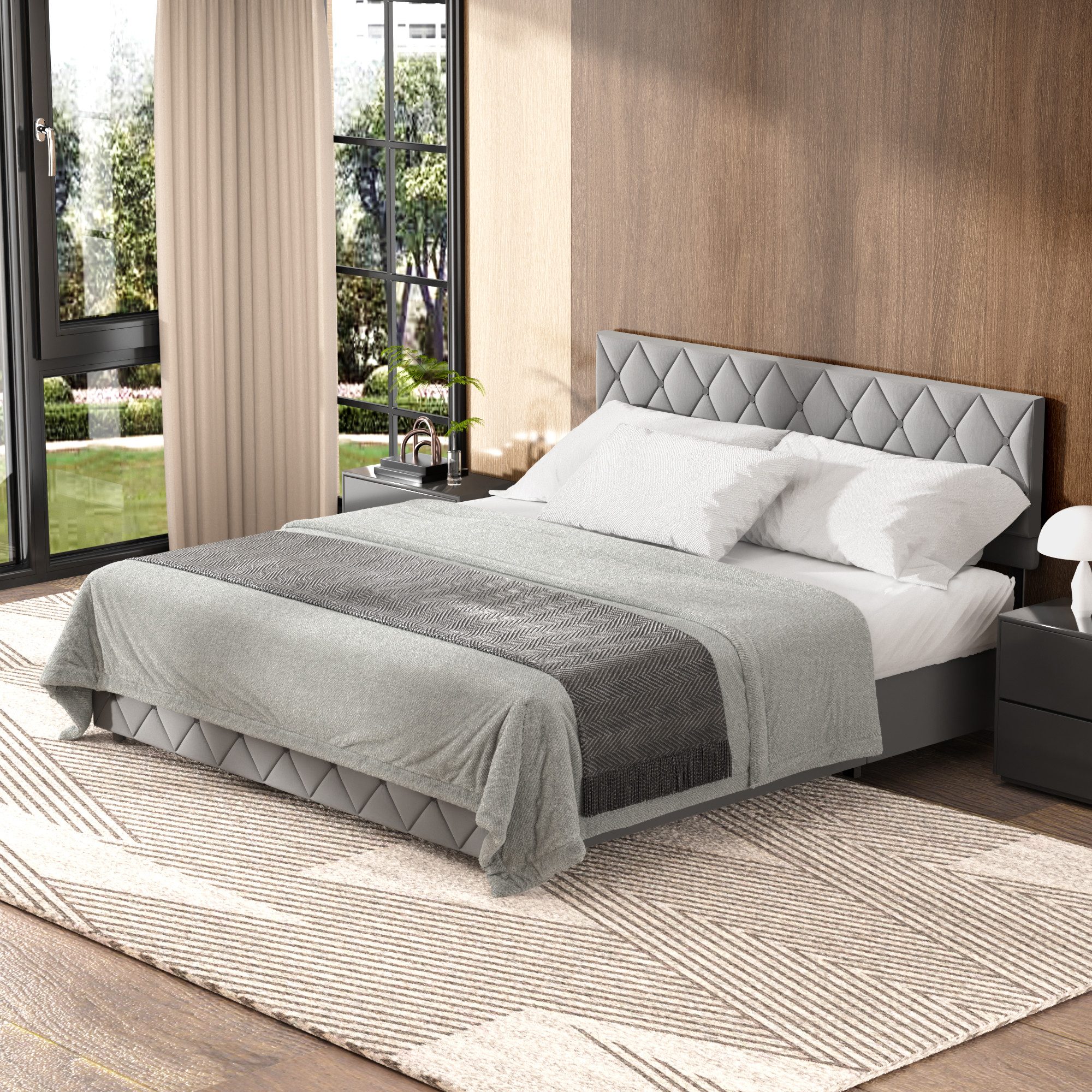 REDOM Polsterbett Funktionsbett (Ergonomisches Design, Stilvoll günstig online kaufen