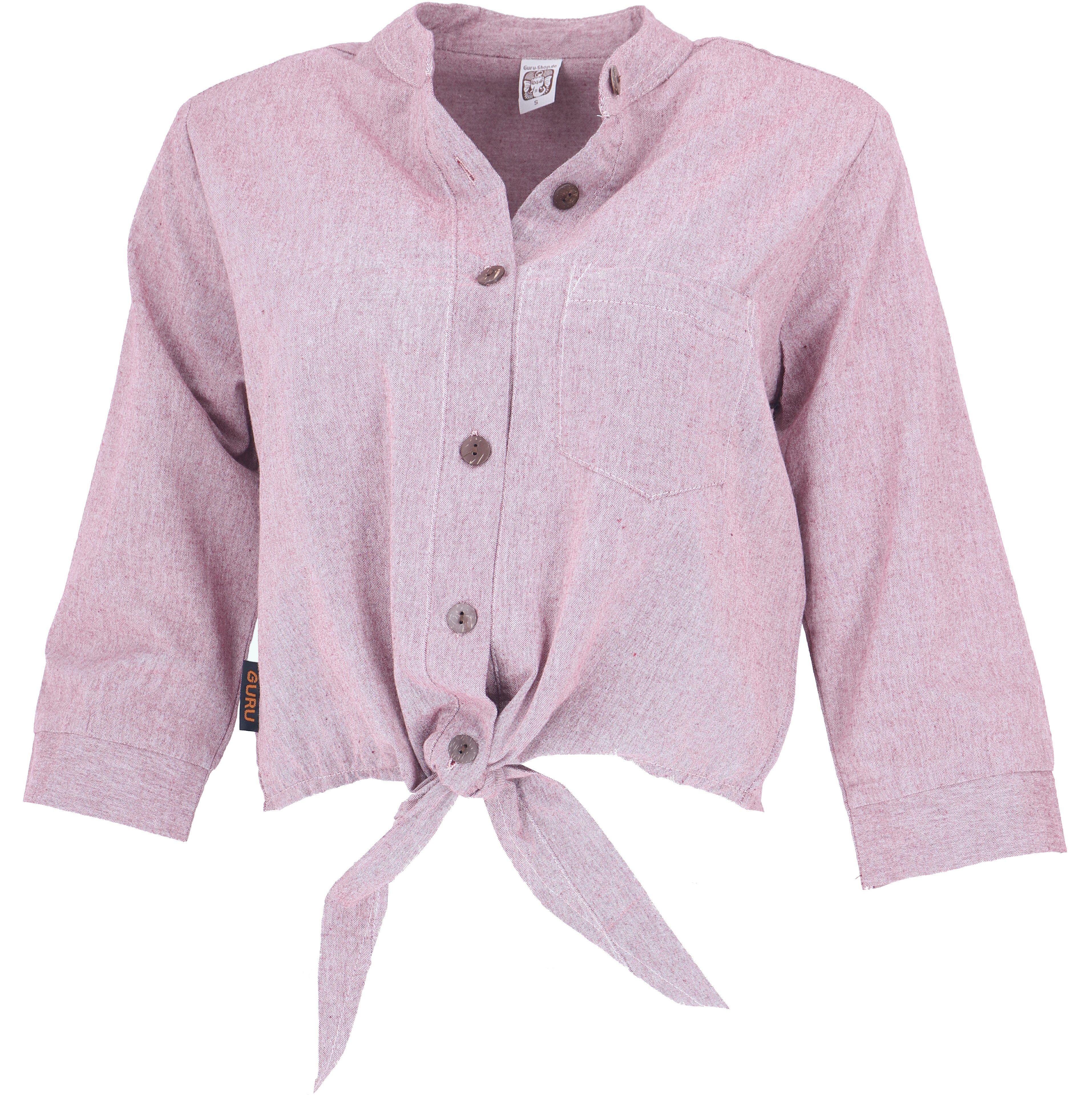 Guru-Shop Longbluse Boho Blusentop zum Binden, günstig online kaufen