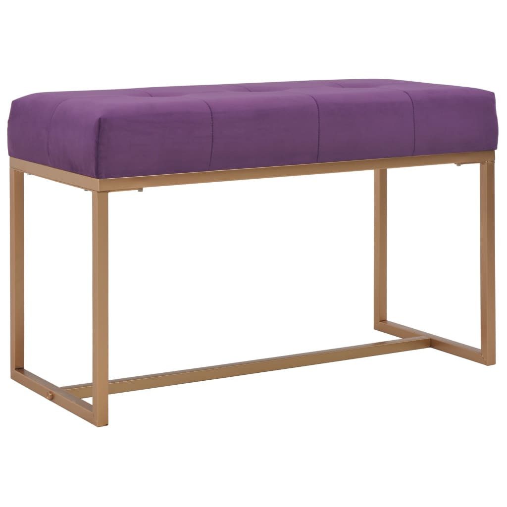 vidaXL Sitzbank Bank 80 cm Lila Samt