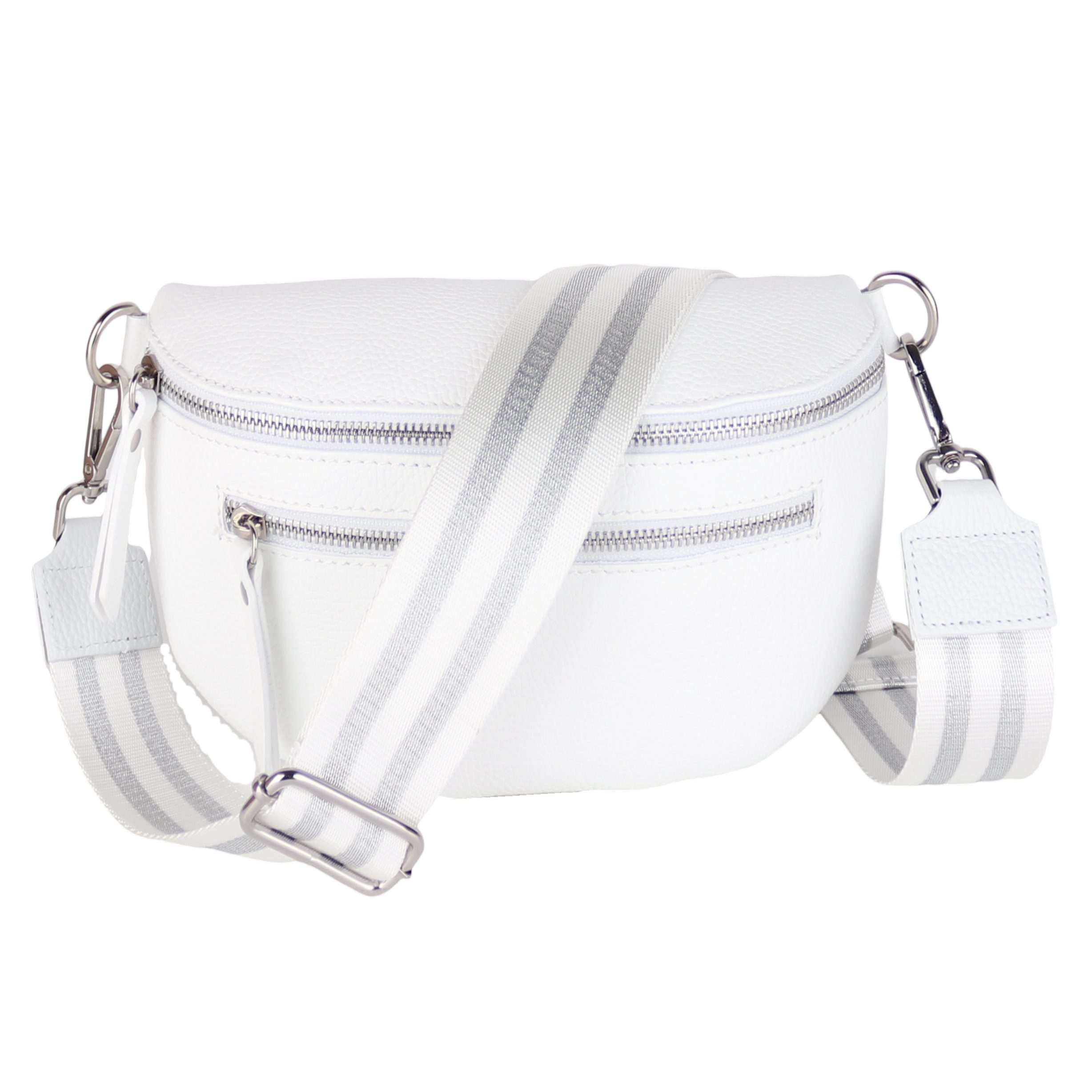 Bauchtasche Damen, Echtleder, Leder, Made in Italy, Umhängetasche, Brusttasche