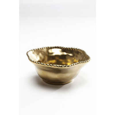 KARE Tasse Müslischale Bell Gold 16cm, Stein u. Keramik