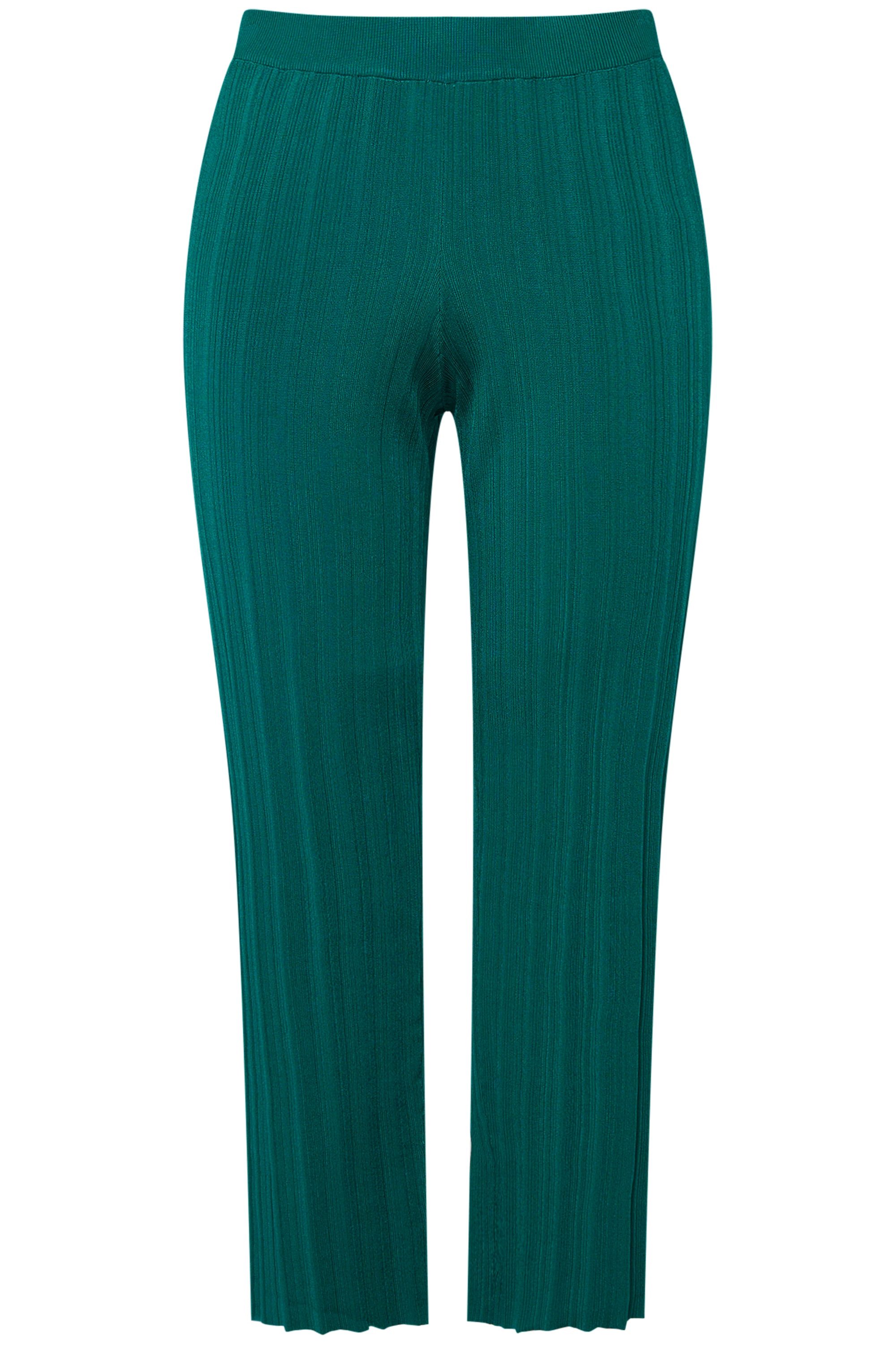 Ulla Popken Schlupfhose Strickhose Feinripp weites günstig online kaufen
