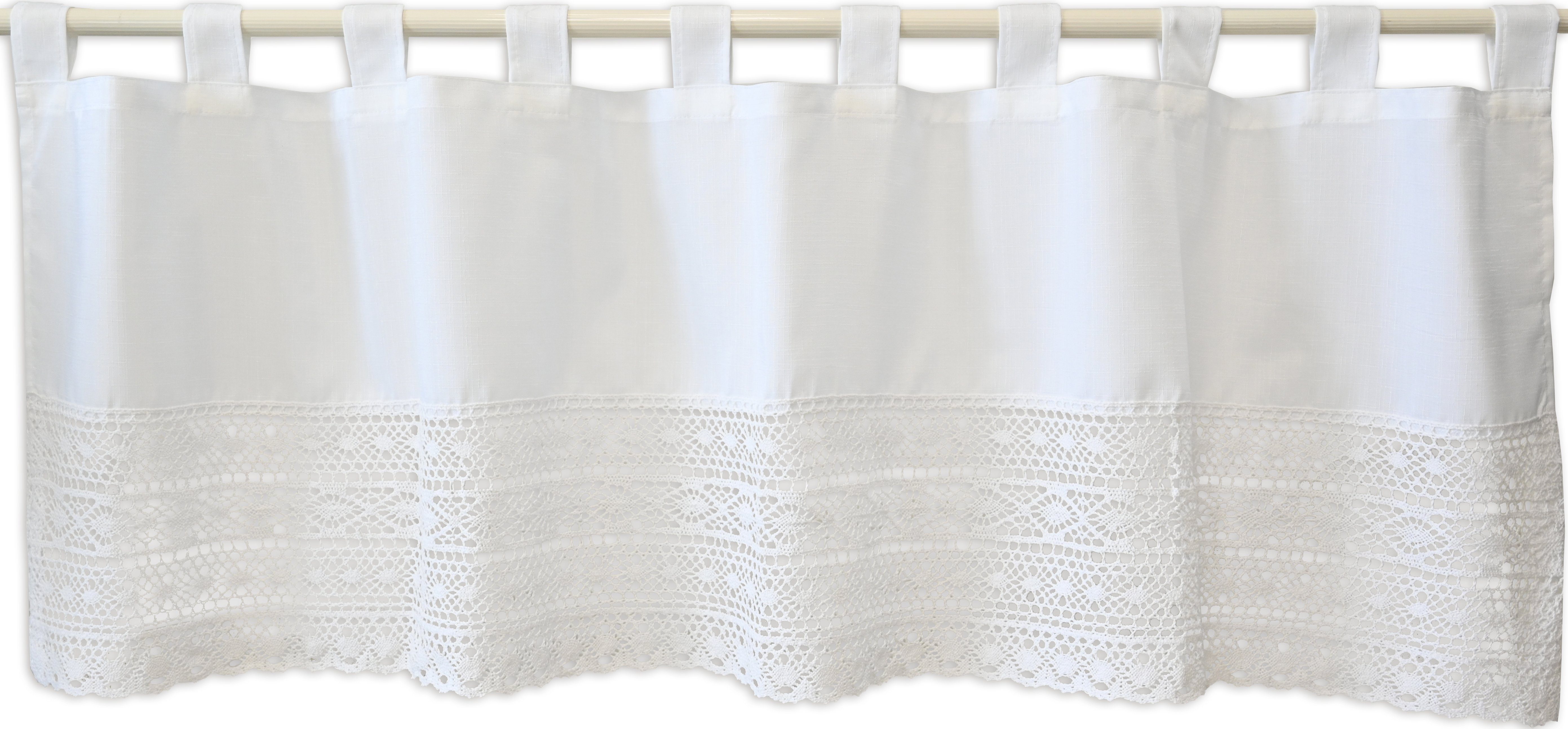 Scheibengardine Scheibengardine Bistrogardine Küchengardine 2482 Wollweiß 4 günstig online kaufen