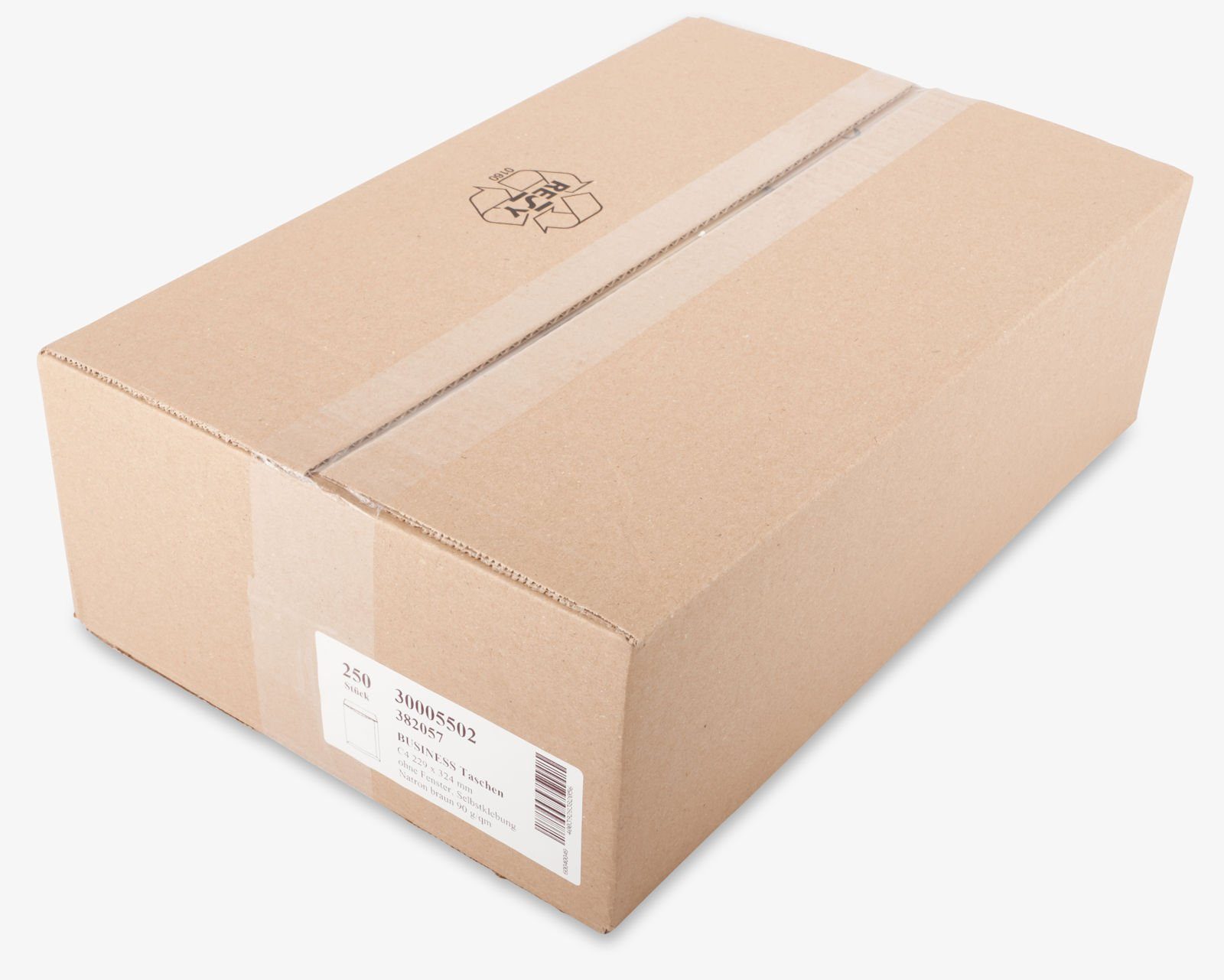KK Verpackungen Briefumschlag, Versandtaschen Kuverts DIN C4 229 x 324 mm Selbstklebung Braun