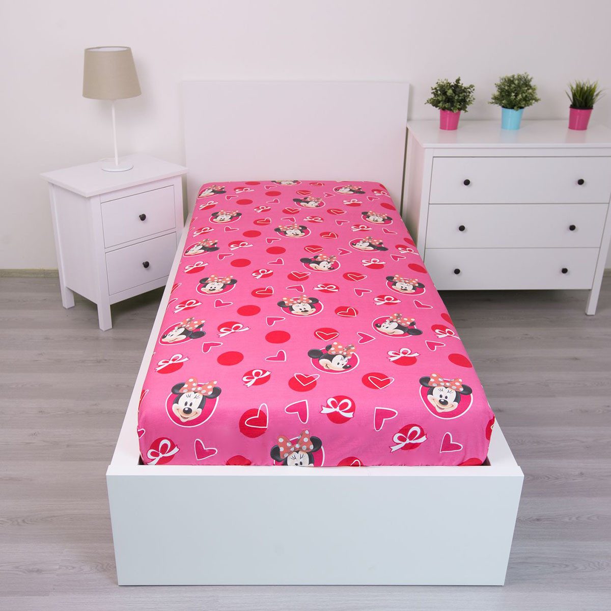 Disney Spannbettlaken Minnie, Frottee, Gummizug: an den Ecken, (1 Stück)