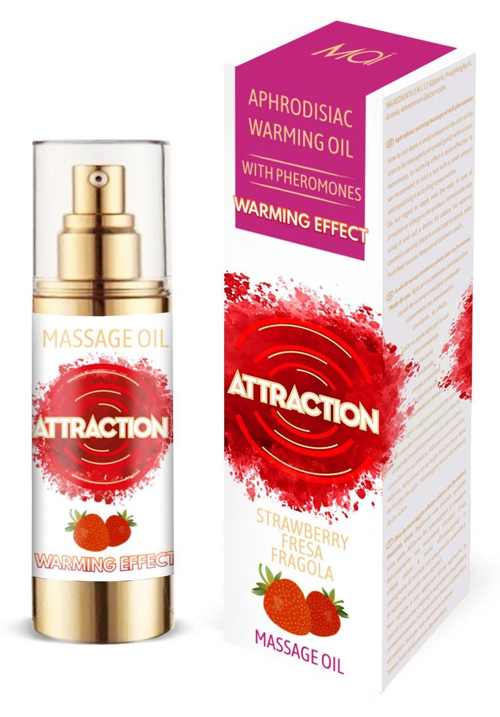 Mai Cosmetics Massageöl Pheromon Massageöl - Erdbeer