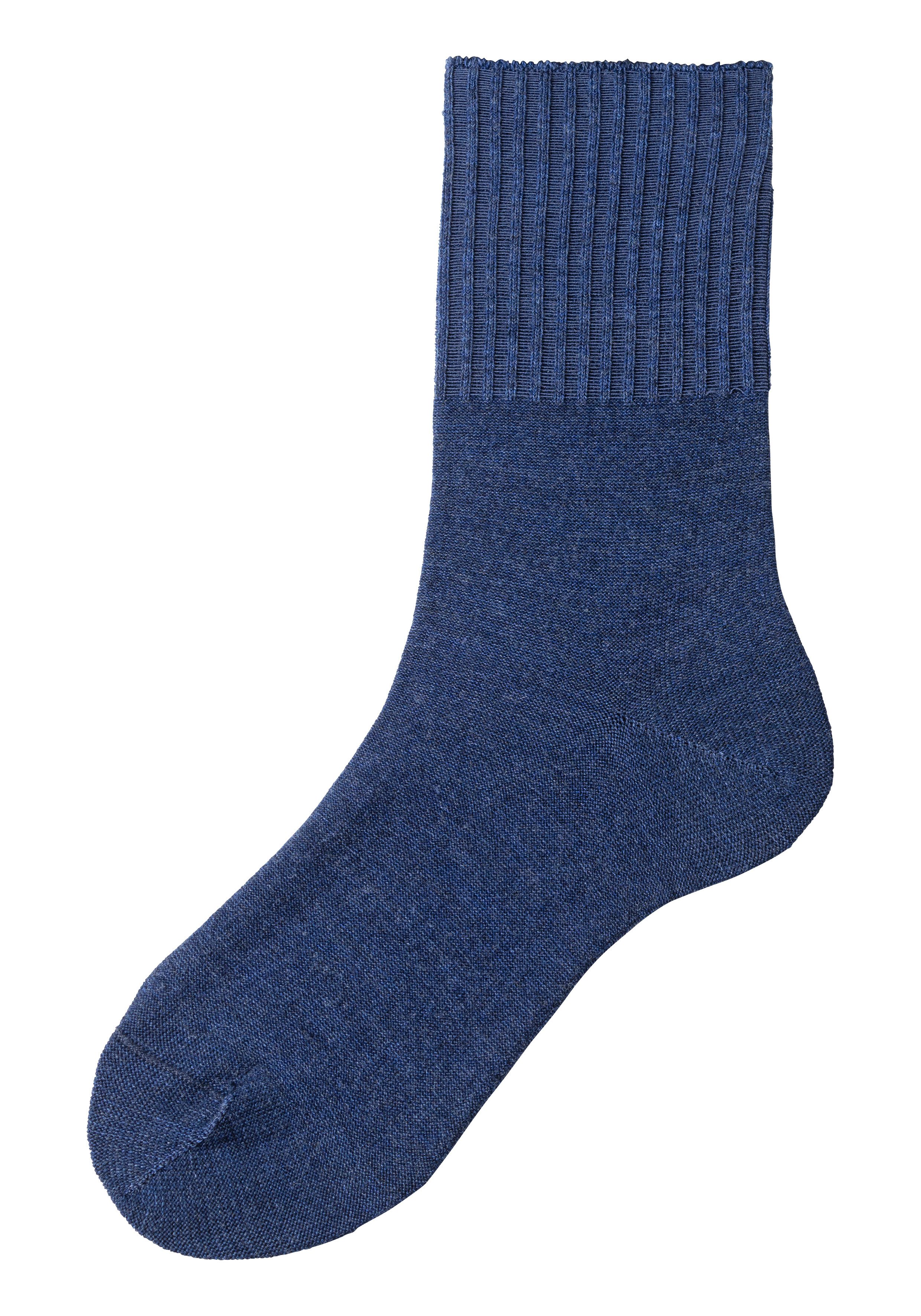 Lavana Umschlagsocken Wollsocken, Basic Damen (Packung, 3-Paar) fein gestrickt mit 53% Wolle – Bild 5 von 5