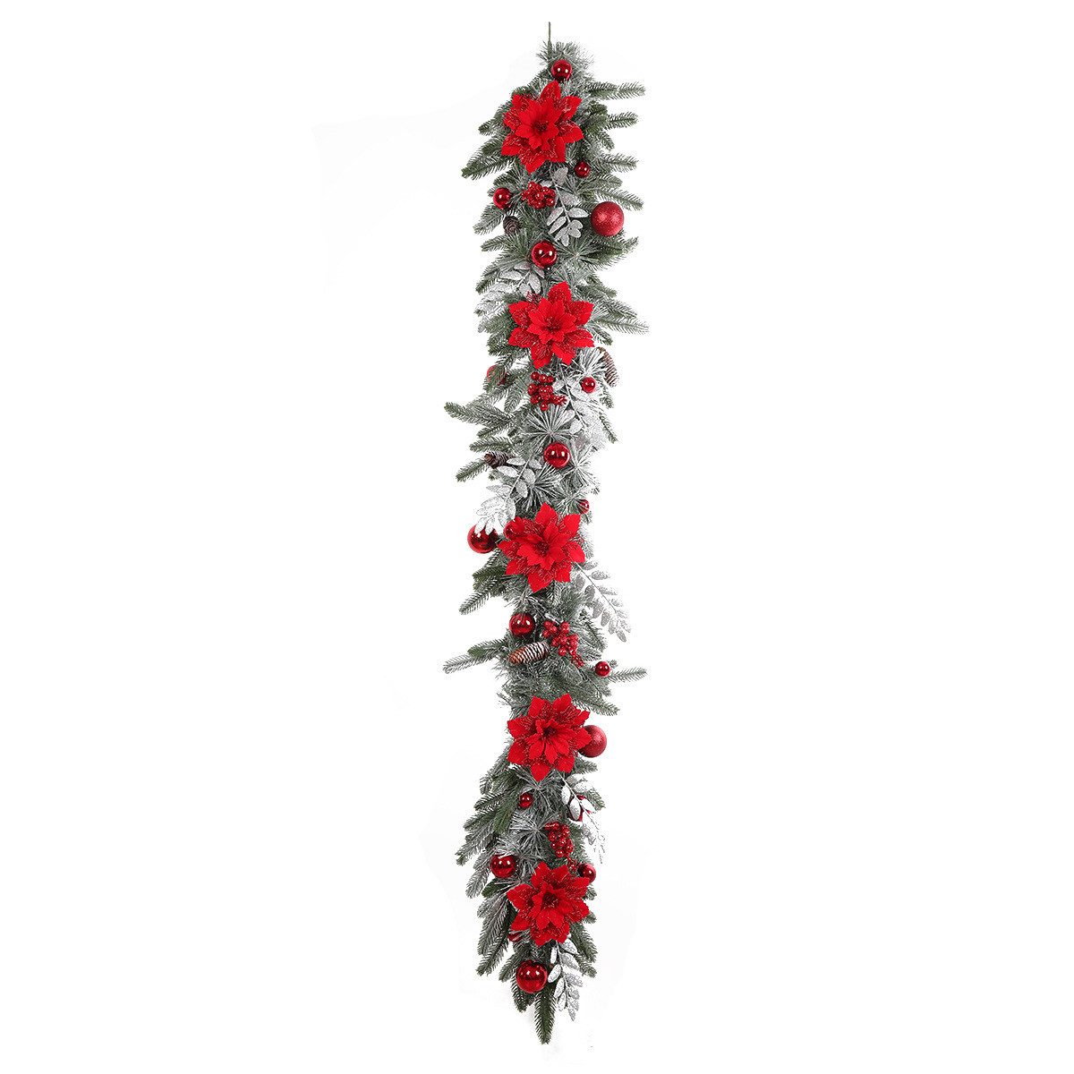 Kunstgirlande Weihnachtsgirlande mit led Beleuchtung Weihnachtsdeko Girland günstig online kaufen