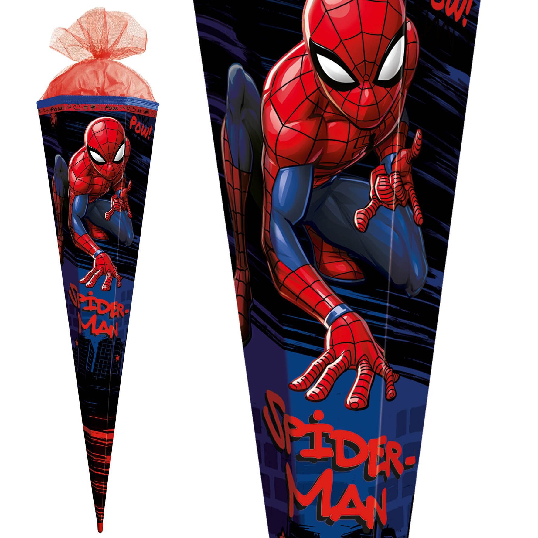 Roth Ideen Schultüte Roth Marvel Spider-Man Schultüte 85 cm eckig Tüllverschluss und Spezia – Bild 4 von 5