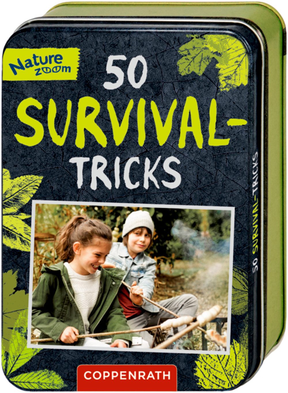 COPPENRATH DIE SPIEGELBURG Kreativset 50 Survival-Tricks Nature Zoom 50 Tricks Outdoor Kompass Knoten ab 8