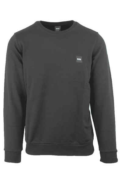 HUGO Sweatshirt »Boss Herren Sweatshirt« mit Meliertem Logo Aufnäher