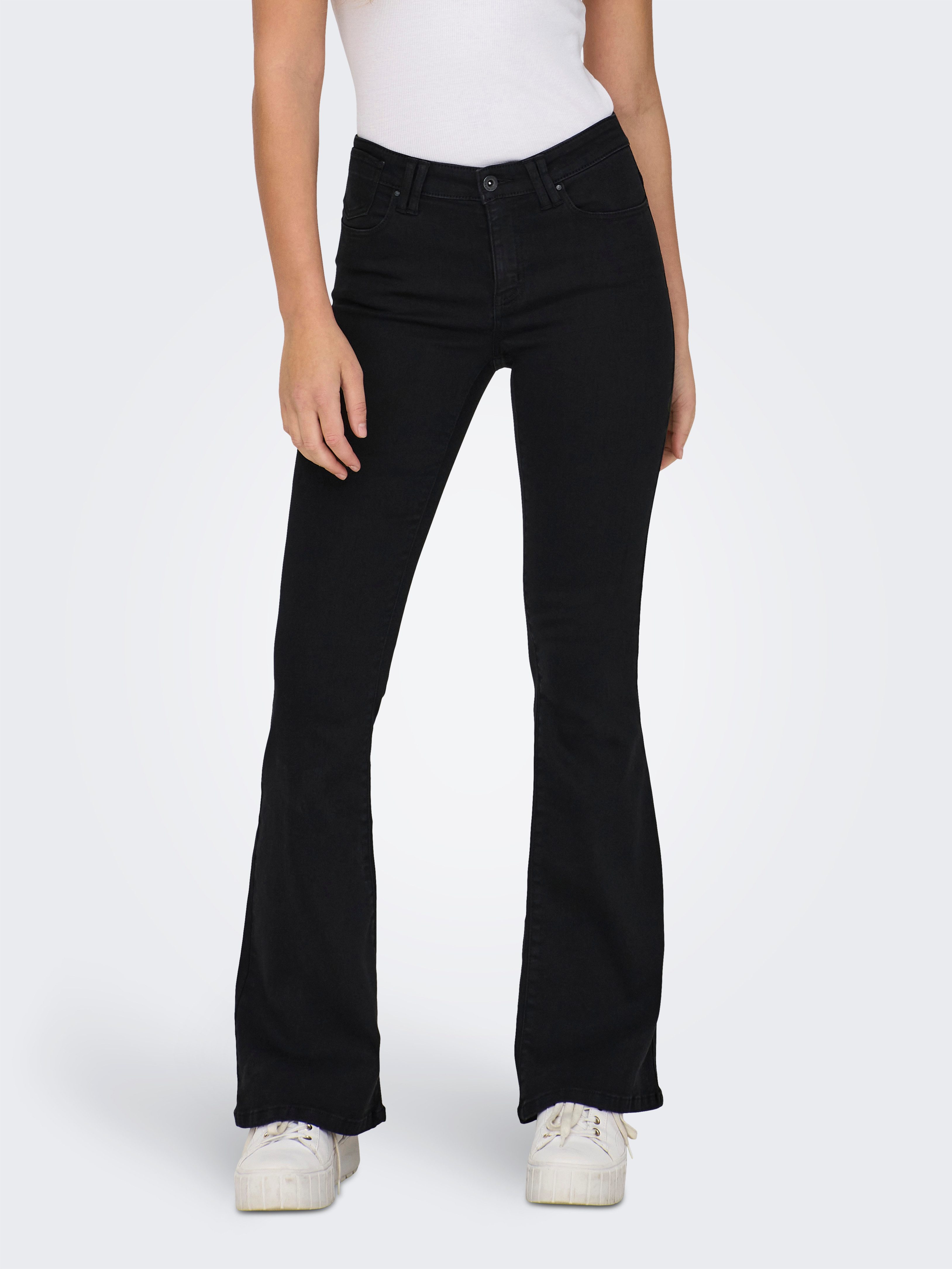 ONLY Bootcut-Jeans ONLREESE REG RETRO FLARED DNM BOX Materialmix, bootcut fit