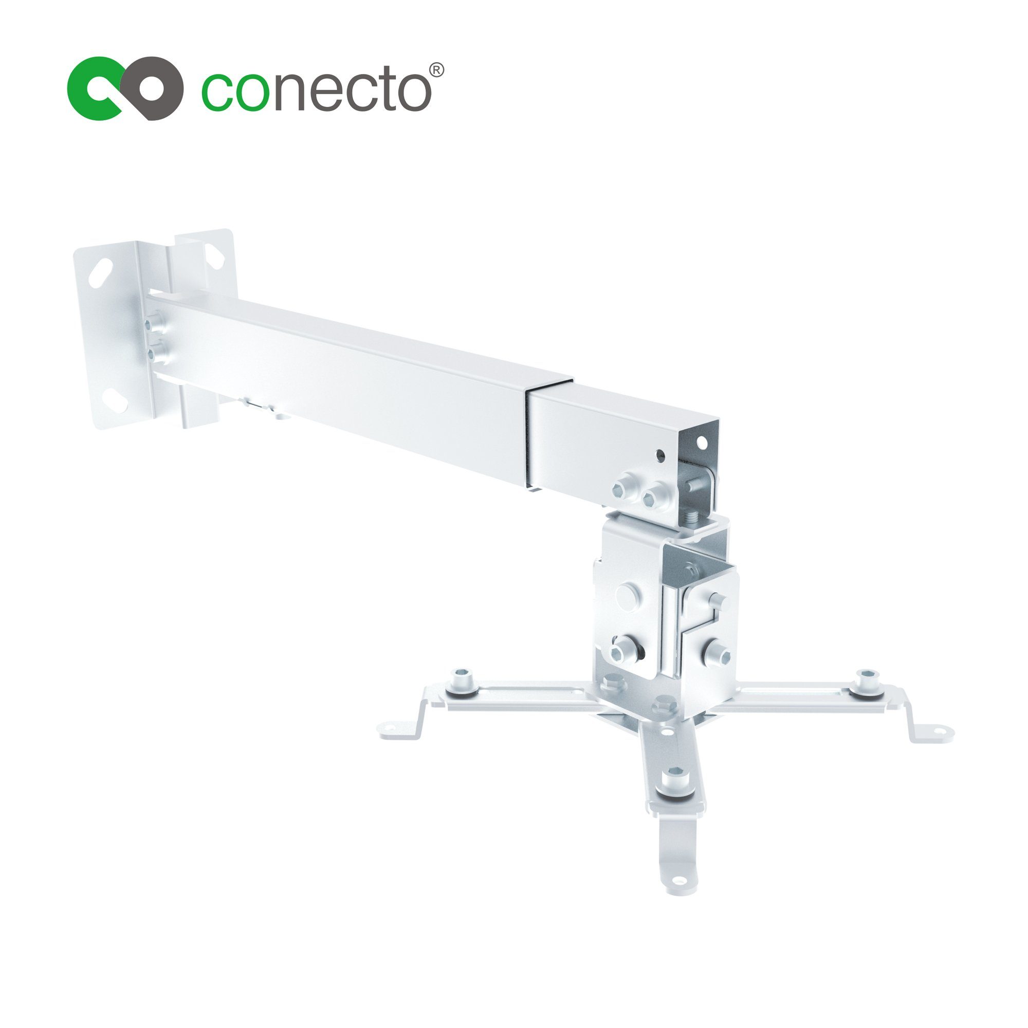 conecto Beamer-Wandhalterung Universal Projektor Beamer Wand- Deckenhalterung, (schwenkbar um 360°, neigbar) – Bild 2 von 5