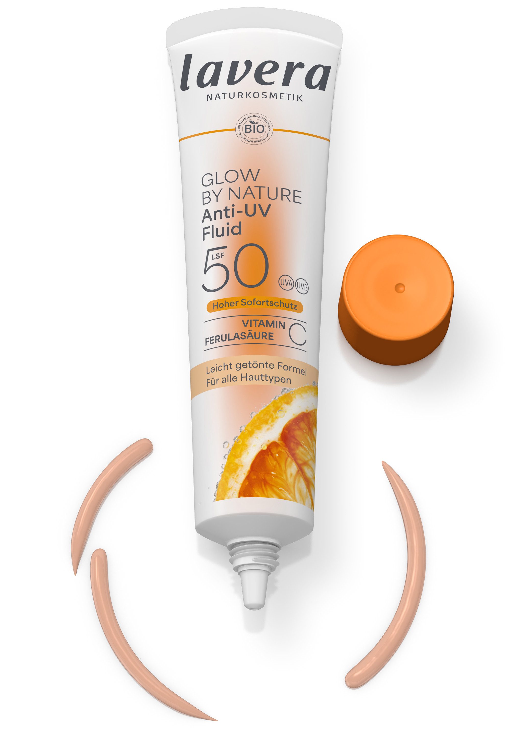 lavera Sonnenschutzfluid Glow by Nature Anti-UV Fluid LSF 50, 1-tlg.