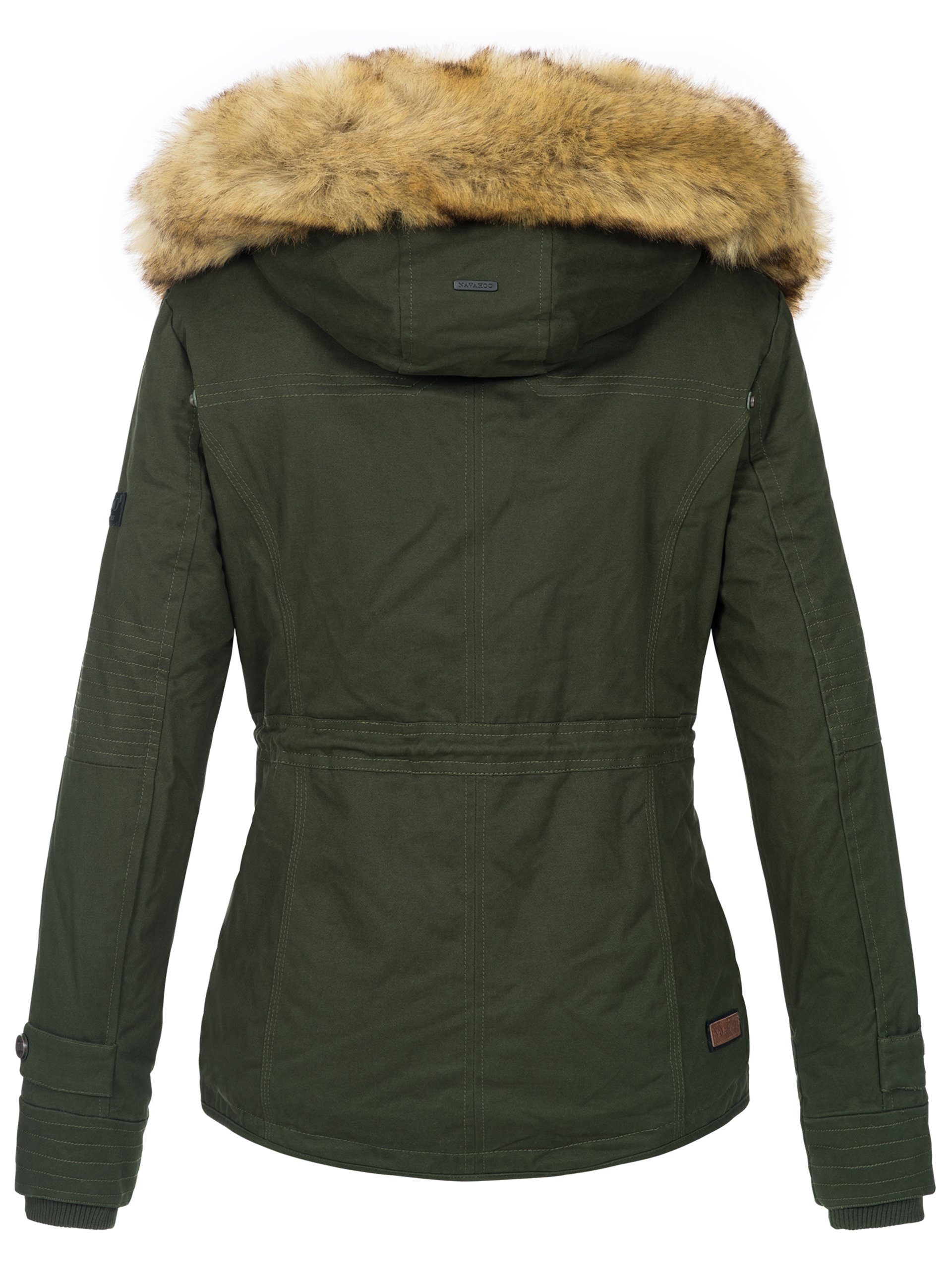 Navahoo Winterjacke Pearl mit warmem Teddyfell