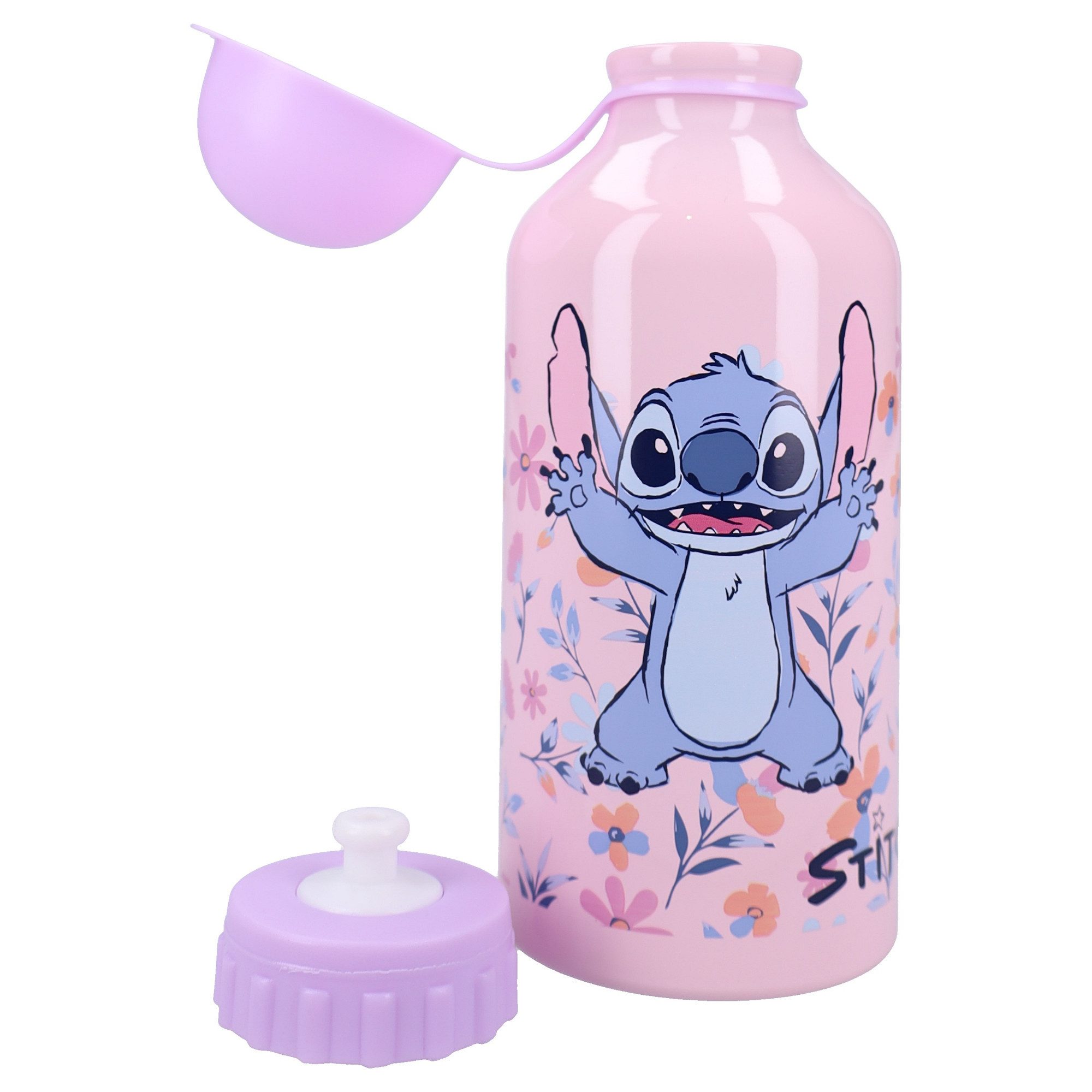Disney Trinkflasche Stitch Trinkflasche Really Refreshing 500 ml aus Aluminium