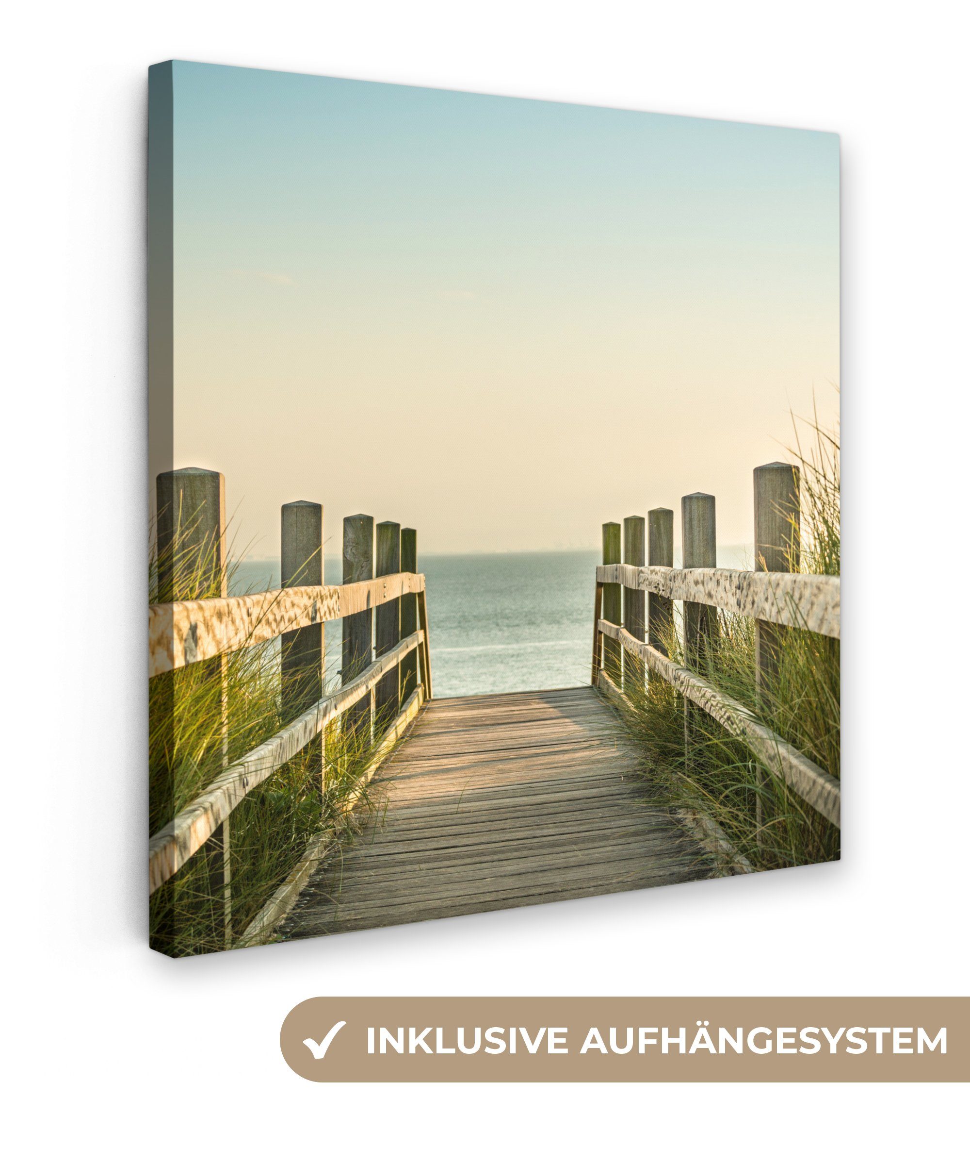 OneMillionCanvasses® Leinwandbild Meer - Weg - günstig online kaufen