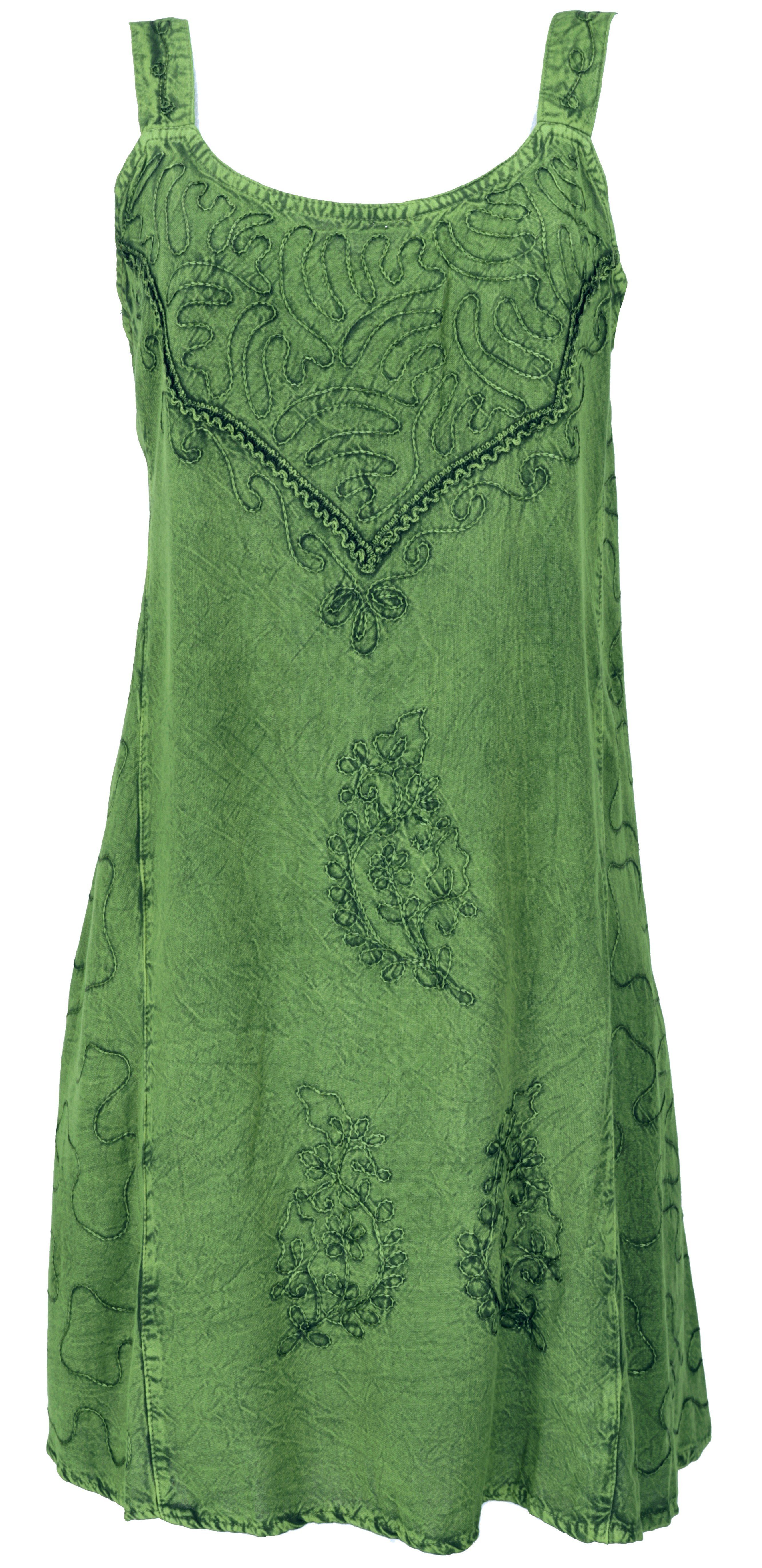 Guru-Shop Midikleid Besticktes indisches Minikleid Boho günstig online kaufen