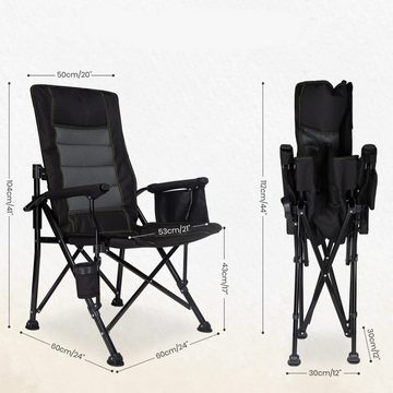 EBUY Klappstuhl Hochwertiger Stuhl mit verstellbarer Rückenlehne