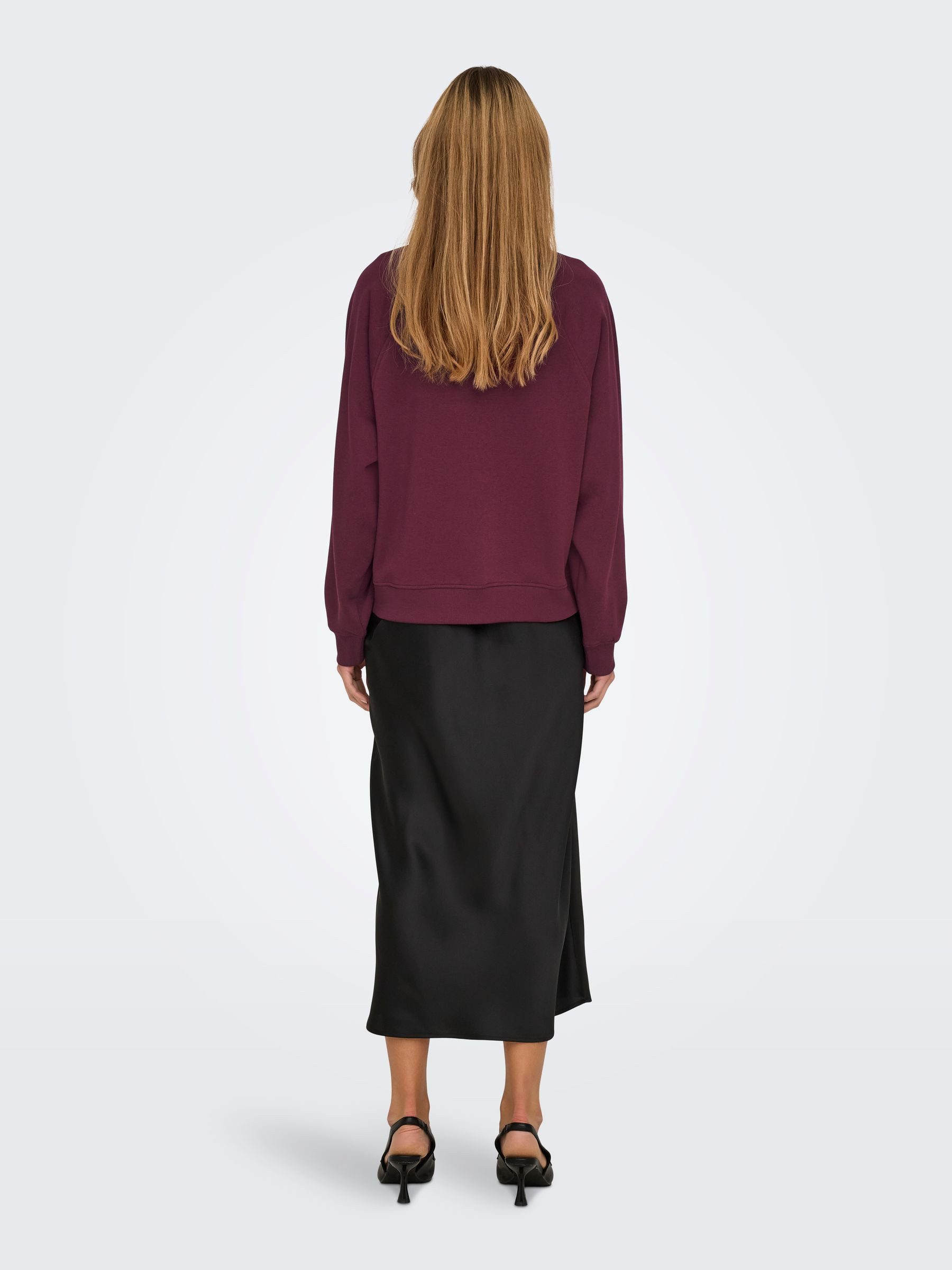 JACQUELINE de YONG Longpullover Regular Fit Rundhals Langarm mit Print JDYBAMBI L/S EMB SWEAT JRS