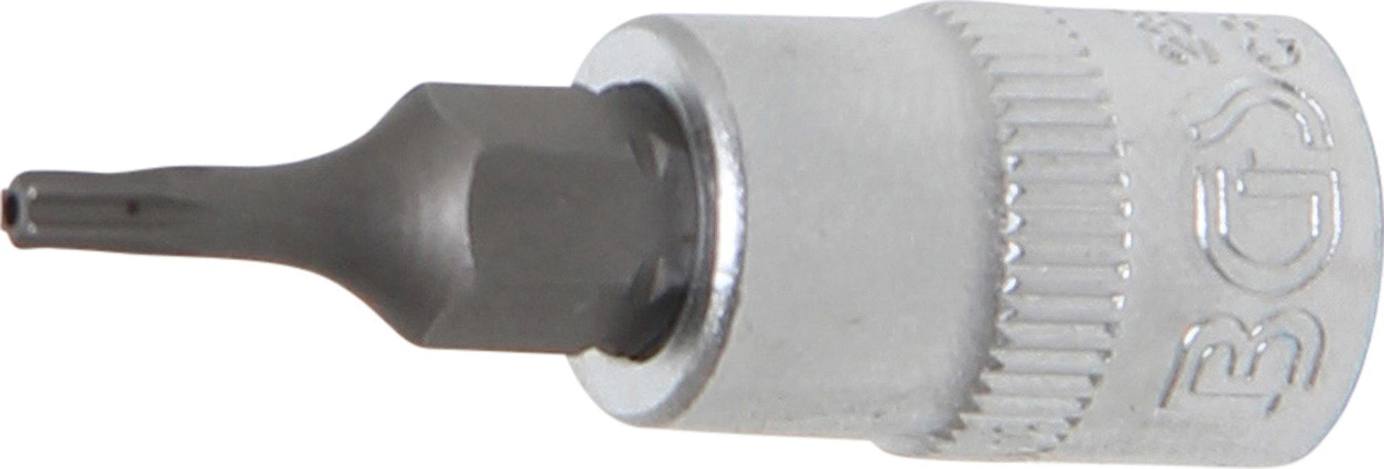 6,3 mit Antrieb Torx) (für BGS T-Profil (1/4), technic Bit-Schraubendreher Innenvierkant mm T8 Bit-Einsatz, Bohrung