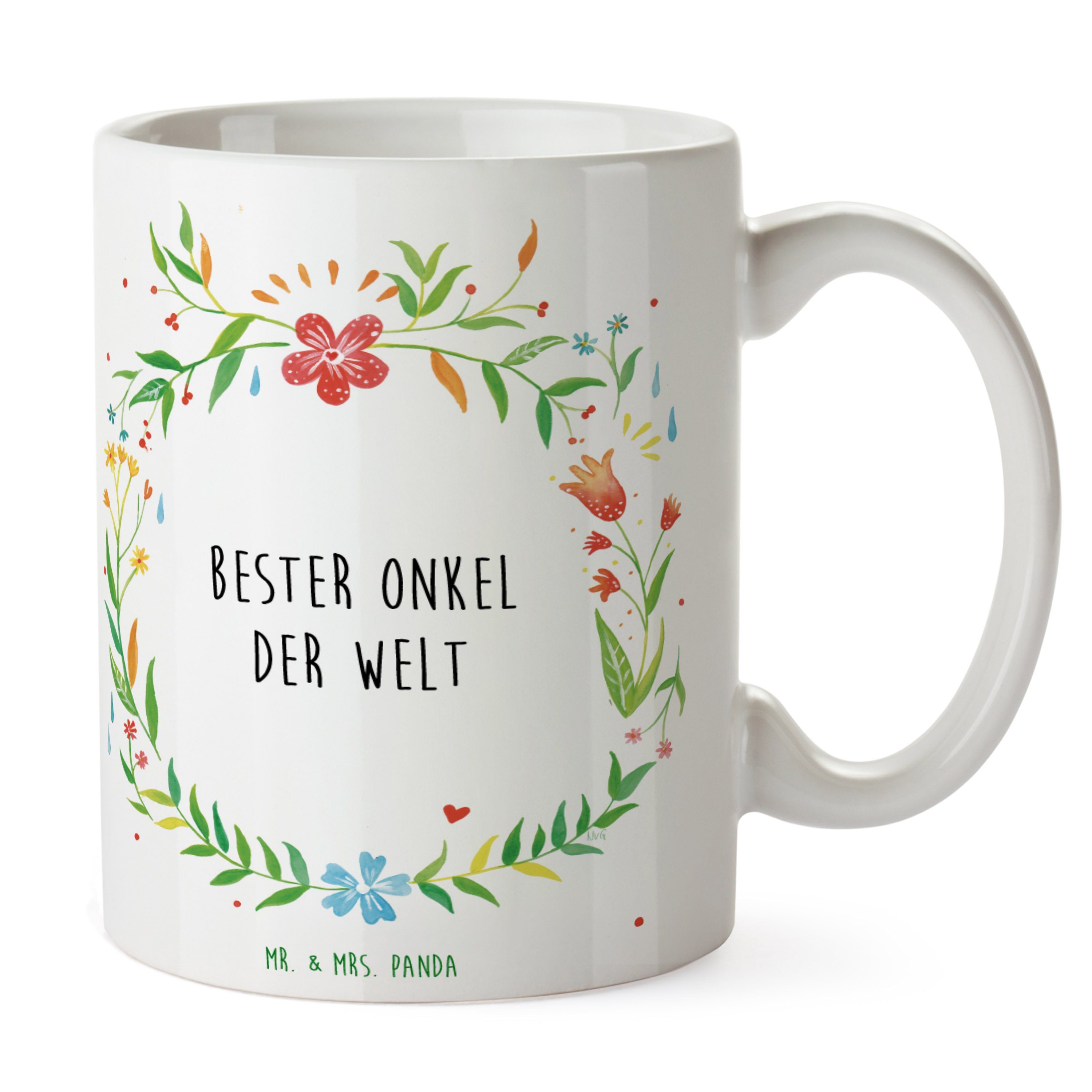 Mr. & Mrs. Keramik Tasse - Farbmetrikerin Teebecher, Geschenk, Panda Bü, Gratulation, Porzellantasse