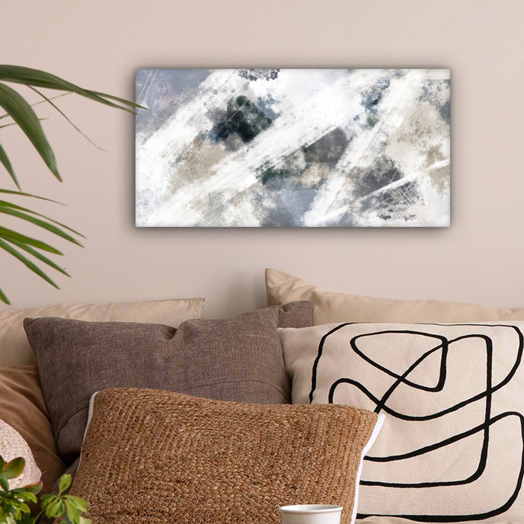 OneMillionCanvasses® Leinwandbild Panorama Kunst - Muster günstig online kaufen