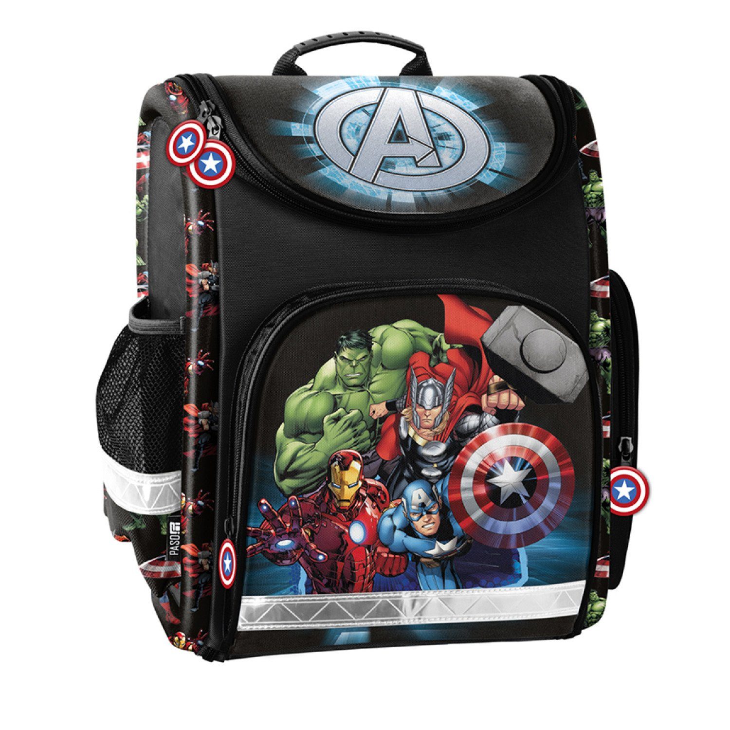 PASO Schulranzen AV23DD-524, Schultasche Avengers