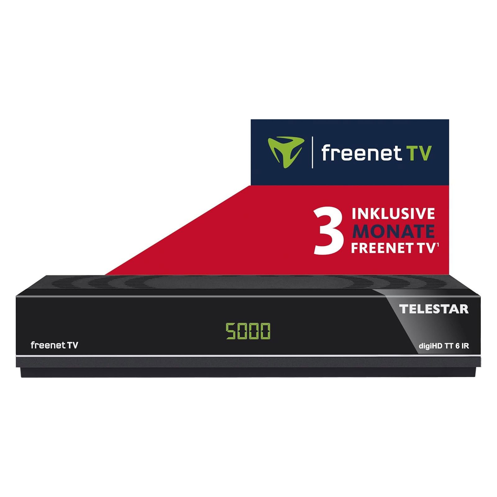 TELESTAR digiHD TT 6 IR SAT-Receiver (DVB-T2 HDTV Empfang, integriertes freenet TV System)