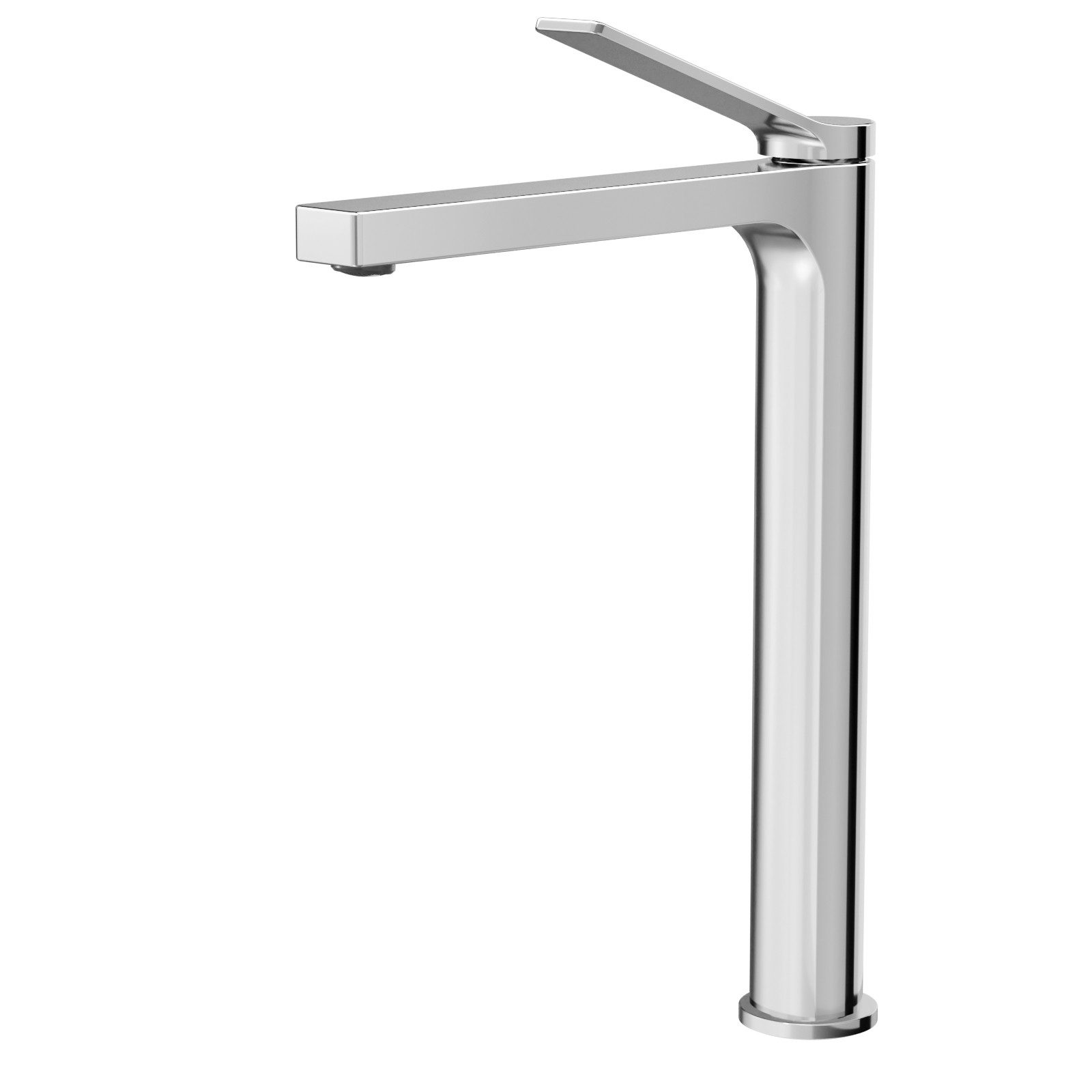 EMKE Waschtischarmatur Hoher Auslauf waschtischarmatur mit wassersparender Funktion für Bad (Mischbatterie) Hoch 26,5 cm chrom/Schwarz/Champagne Gold/Rose Gold/Weiß