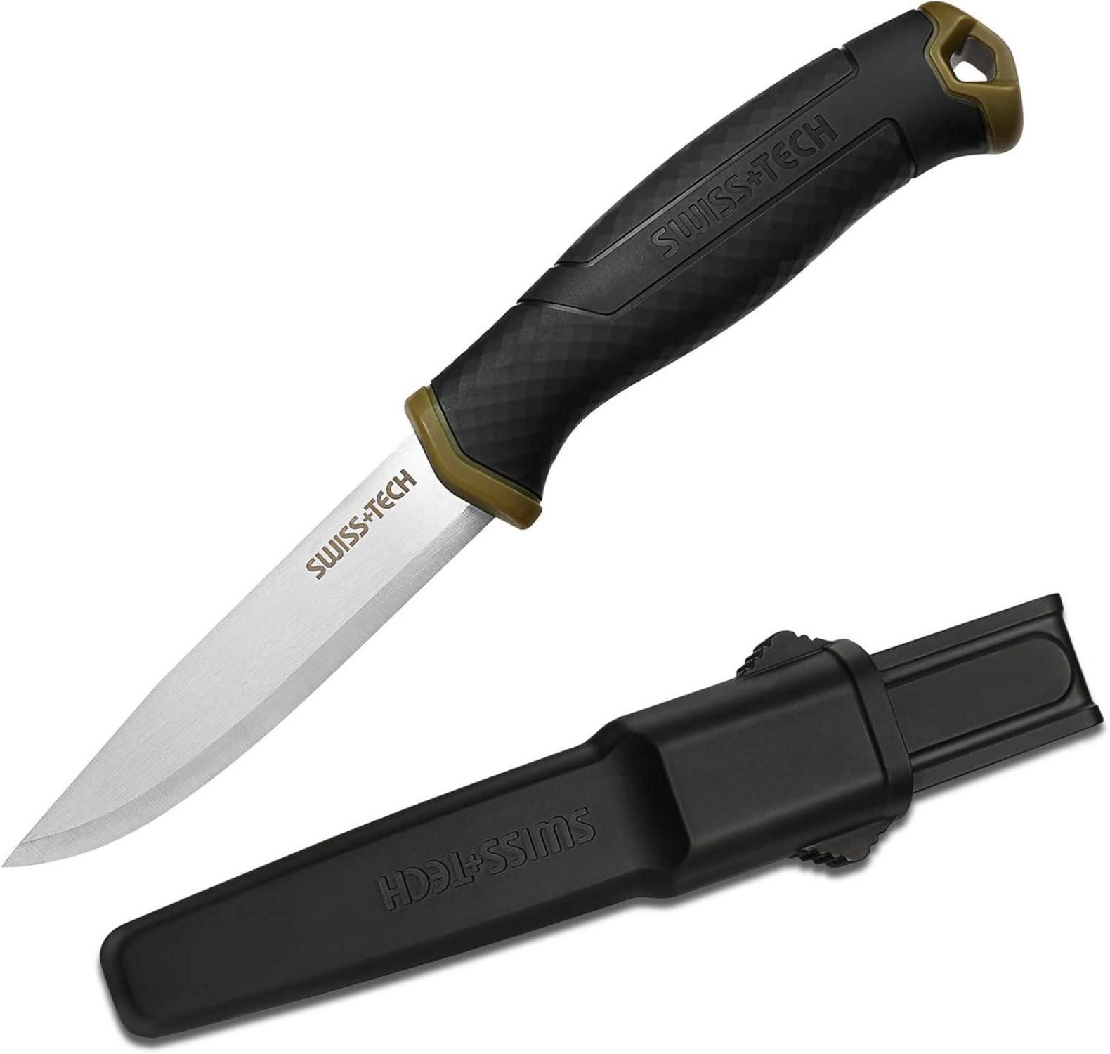 Multitool Outdoor Survival Messer mit feststehender Klinge und Scheide Bushcraft