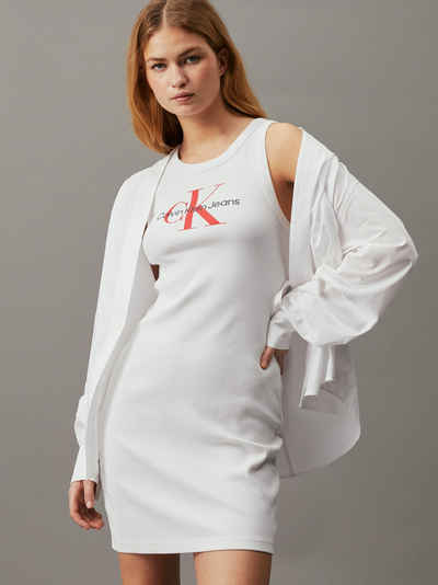 Calvin Klein Jeans Blusenkleid ARCHIVAL MONOLOGO RIB TANK DRESS mit Logoschriftzug