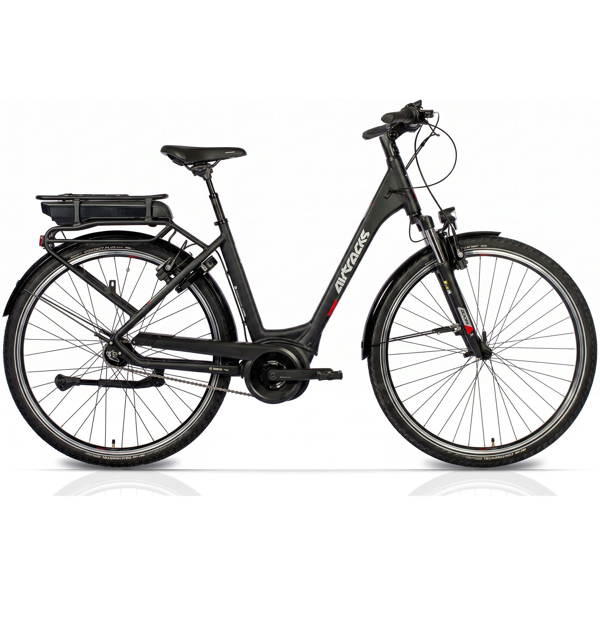 Airtracks E-Bike Cityrad 28" E-Bike Damen City Fahrrad V-Tron RACK BOSCH ACTIVE LINE, 7 Gang SHIMANO NEXUS 7 mit Rücktrittbremse Schaltwerk, Nabenschaltung, Mittelmotor, 400 Wh, WAVE Trekking Fahrrad Tiefeinsteiger Low Step 45 50 55cm