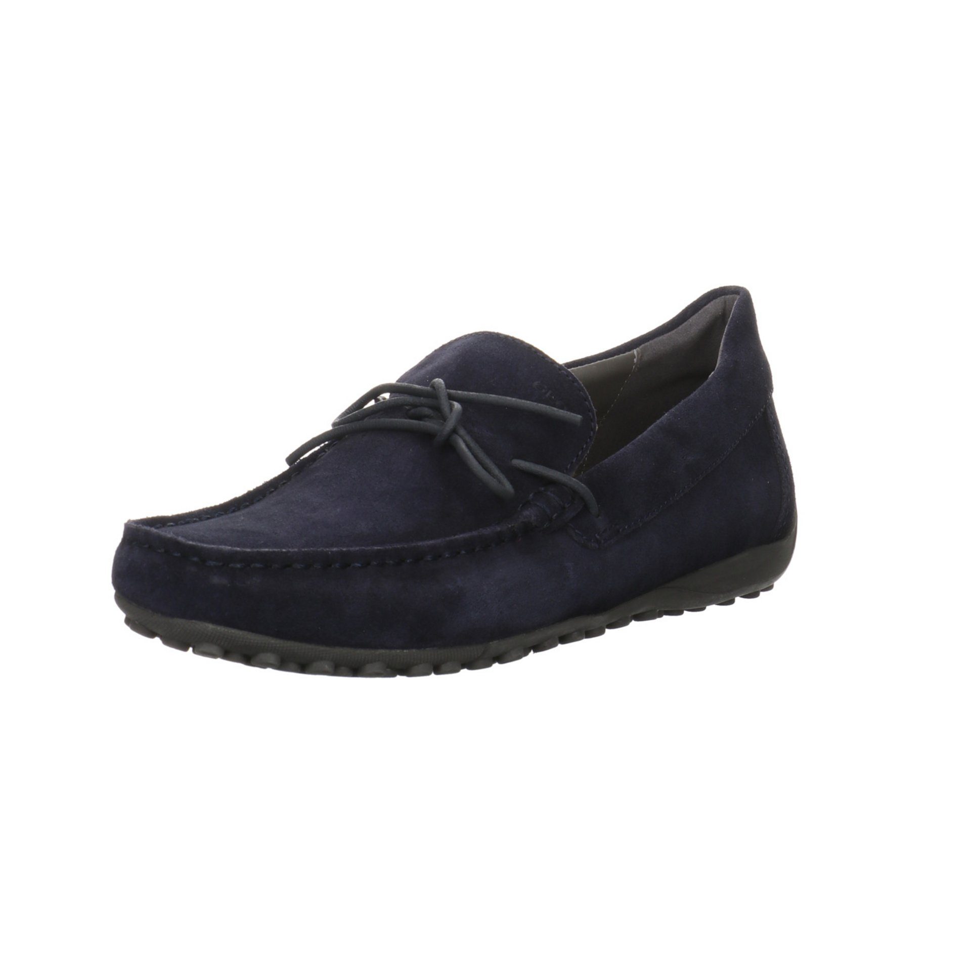 Geox Snake Mokassin Freizeit Elegant Slip-Ons Ziernähte Slipper Rauleder