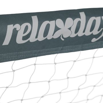 relaxdays Fußballtor Fußballtor in Grau