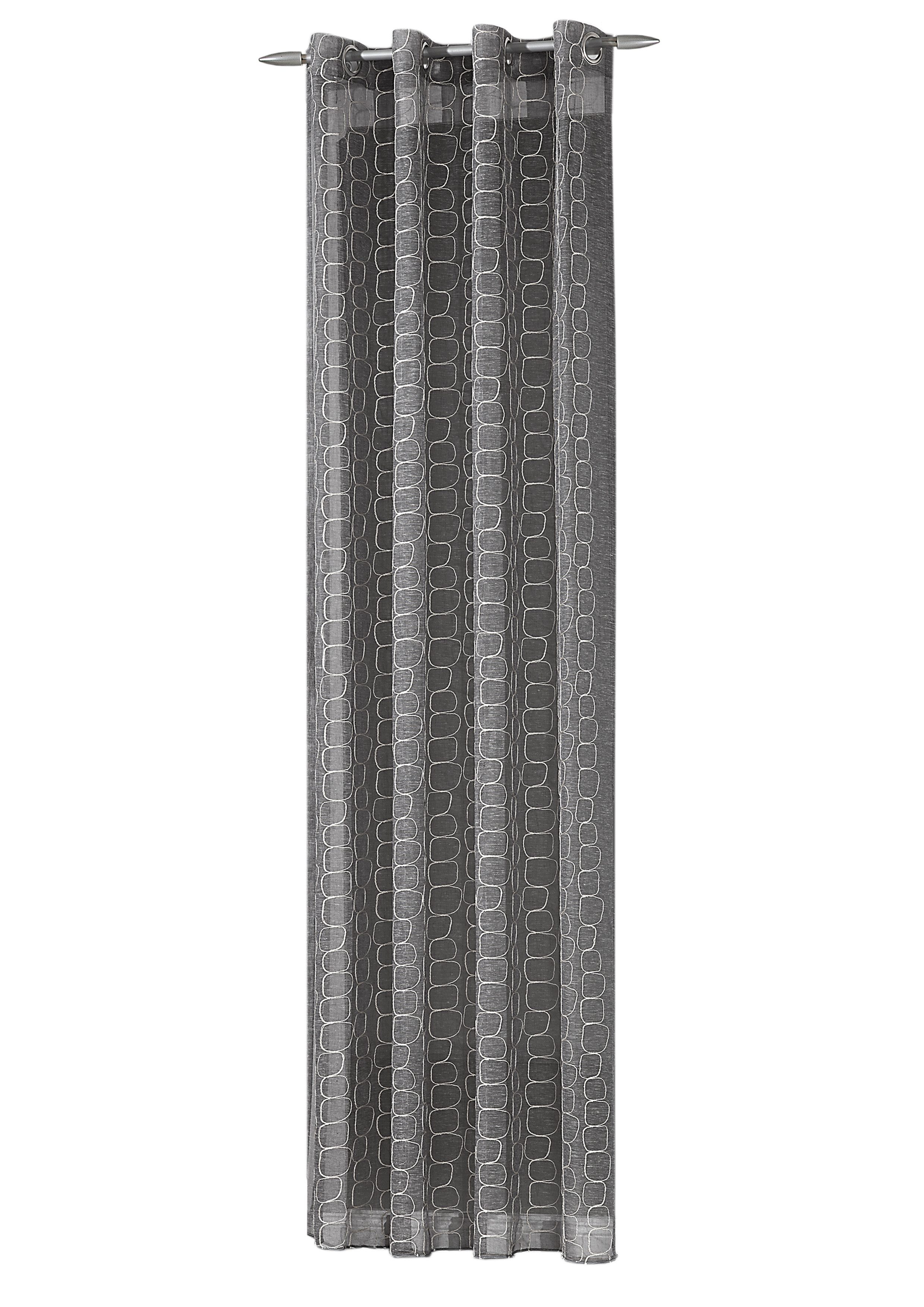 Verdi Gardine Ösenschal Cara 140 x 245 cm, Öse, halbtransparent