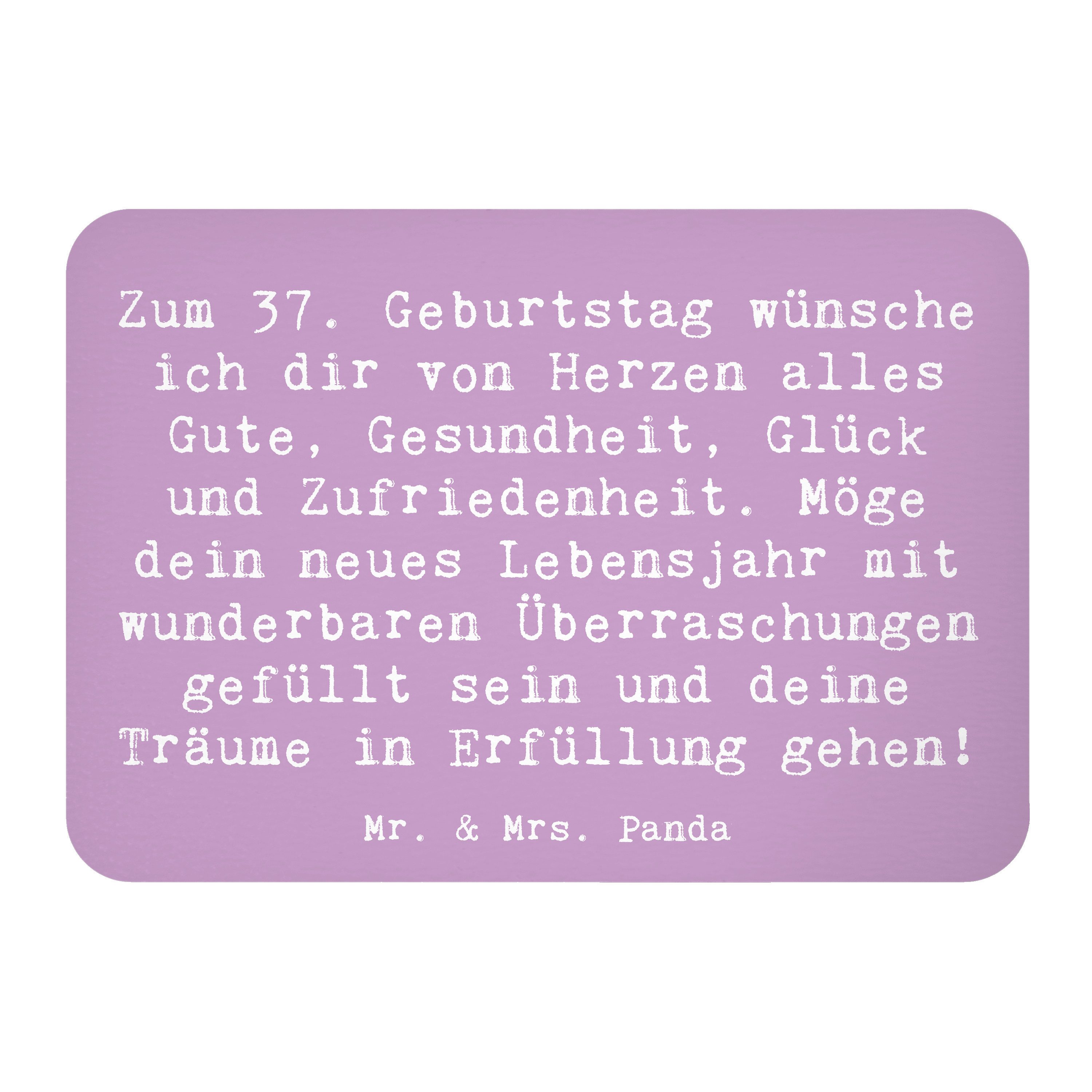 Magnet Spruch 37. Geburtstag Grüße - Lavendeltraum - Geschenk, Liebe, Glückw