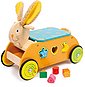 Legler Rutscher »Kinder Holzfahrzeug • Motorikwagen - Hase mit Steckspiel • Lernspielzeug ab 12 Monate«, Bild 1