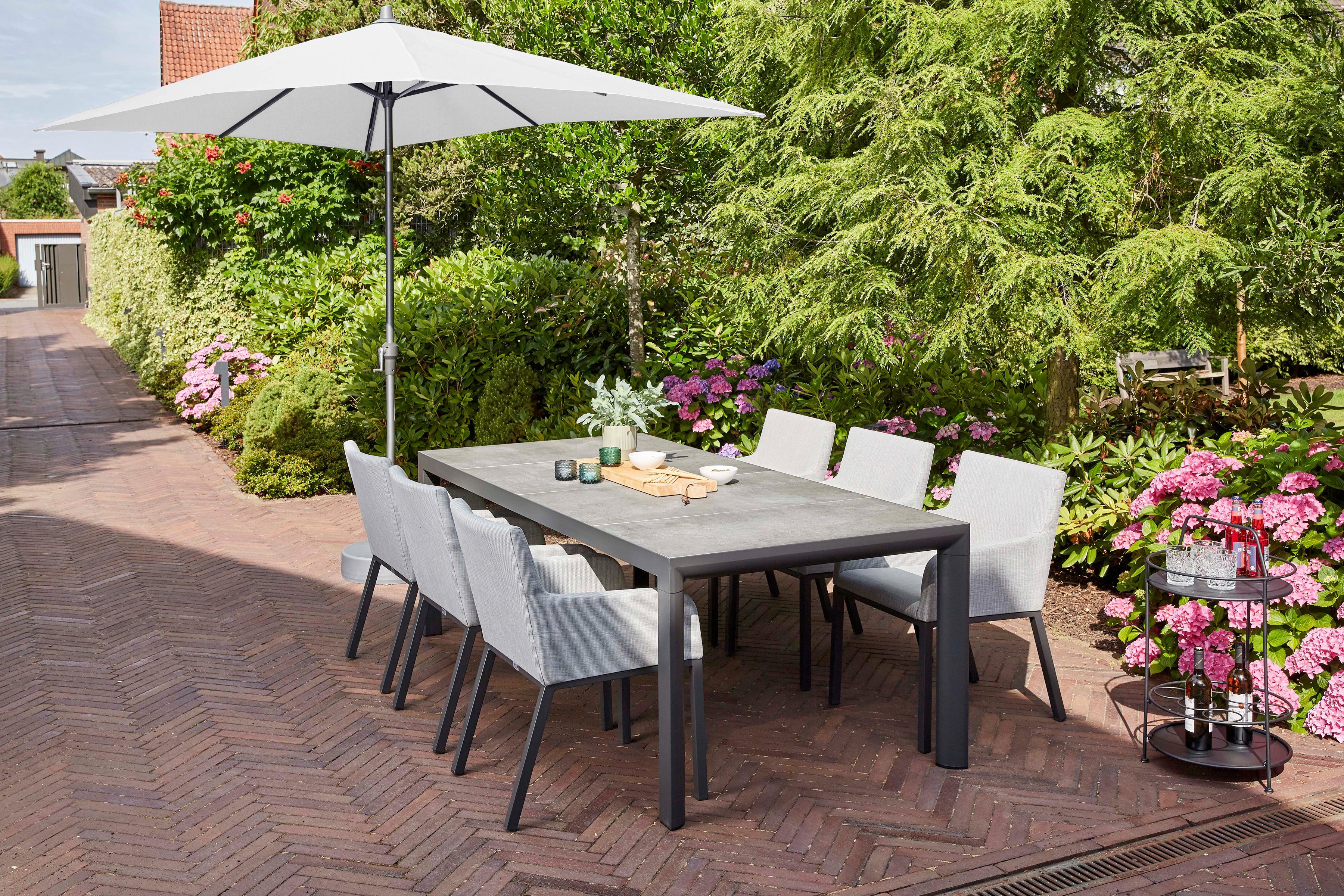 Siena Garden Marktschirm Avio Mittelstockschirm, LxB: 300x200 cm