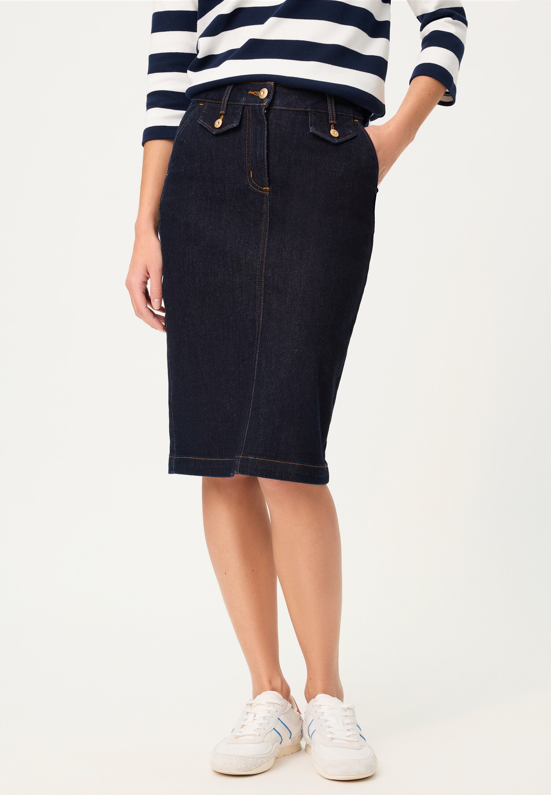 Olsen Jeansrock mit Taschen