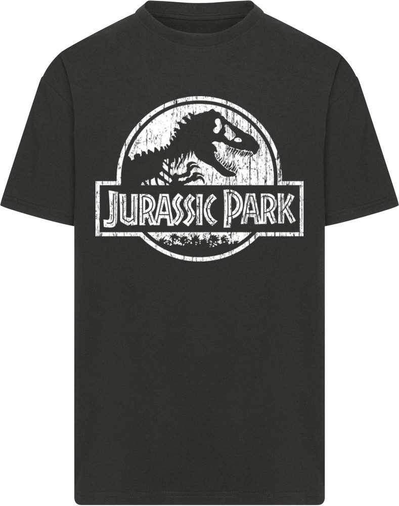 T-Shirt Merchcode Jurassic Park Distressed Logo Oversize Tee