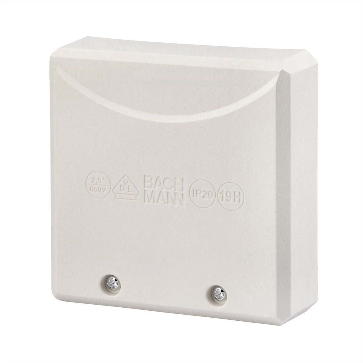 Bachmann Herdanschlussdose AP/UP weiß Stromadapter, 16A/400V (0,75 - 2,5mm), 190.270