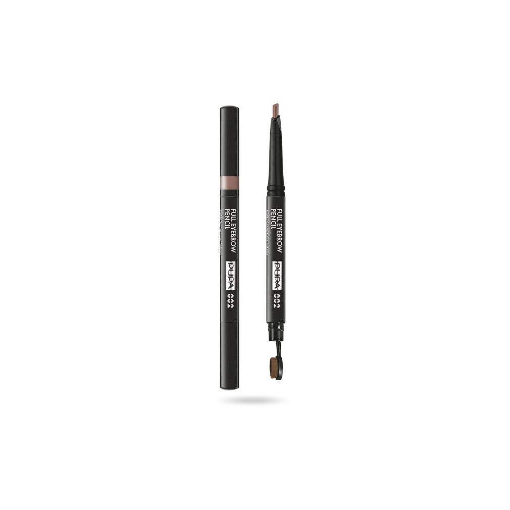 Pupa Augenbrauen-Stift Pupa, Full, Paraben-Free Pencil & Brush 2-In1 002 Brown 0.2 g