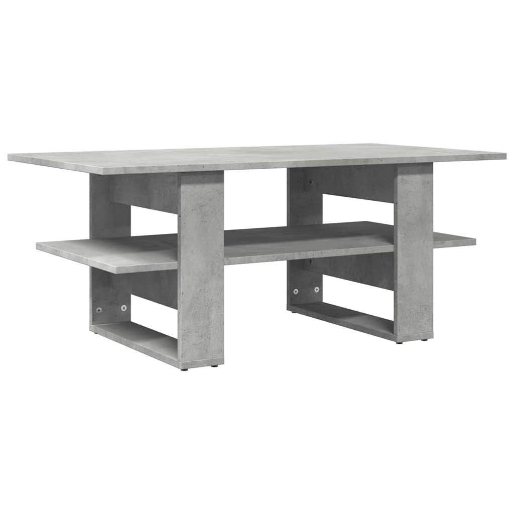 vidaXL Couchtisch Couchtisch Betongrau 102x55x42 cm Holzwerkstoff (1-St)